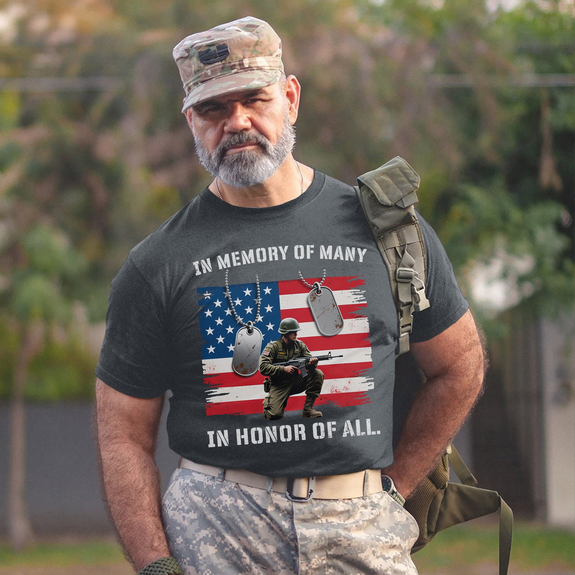 In Memory of Many In Honor of All Proud US Military Veteran Remembrance T-Shirt
