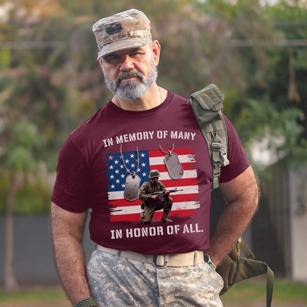 In Memory of Many In Honor of All Proud US T-Shirt