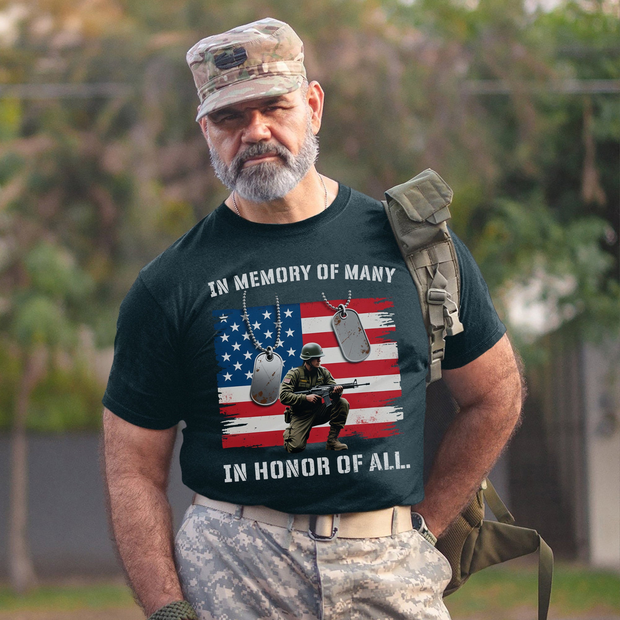 In Memory of Many In Honor of All Proud US Military Veteran Remembrance T-Shirt