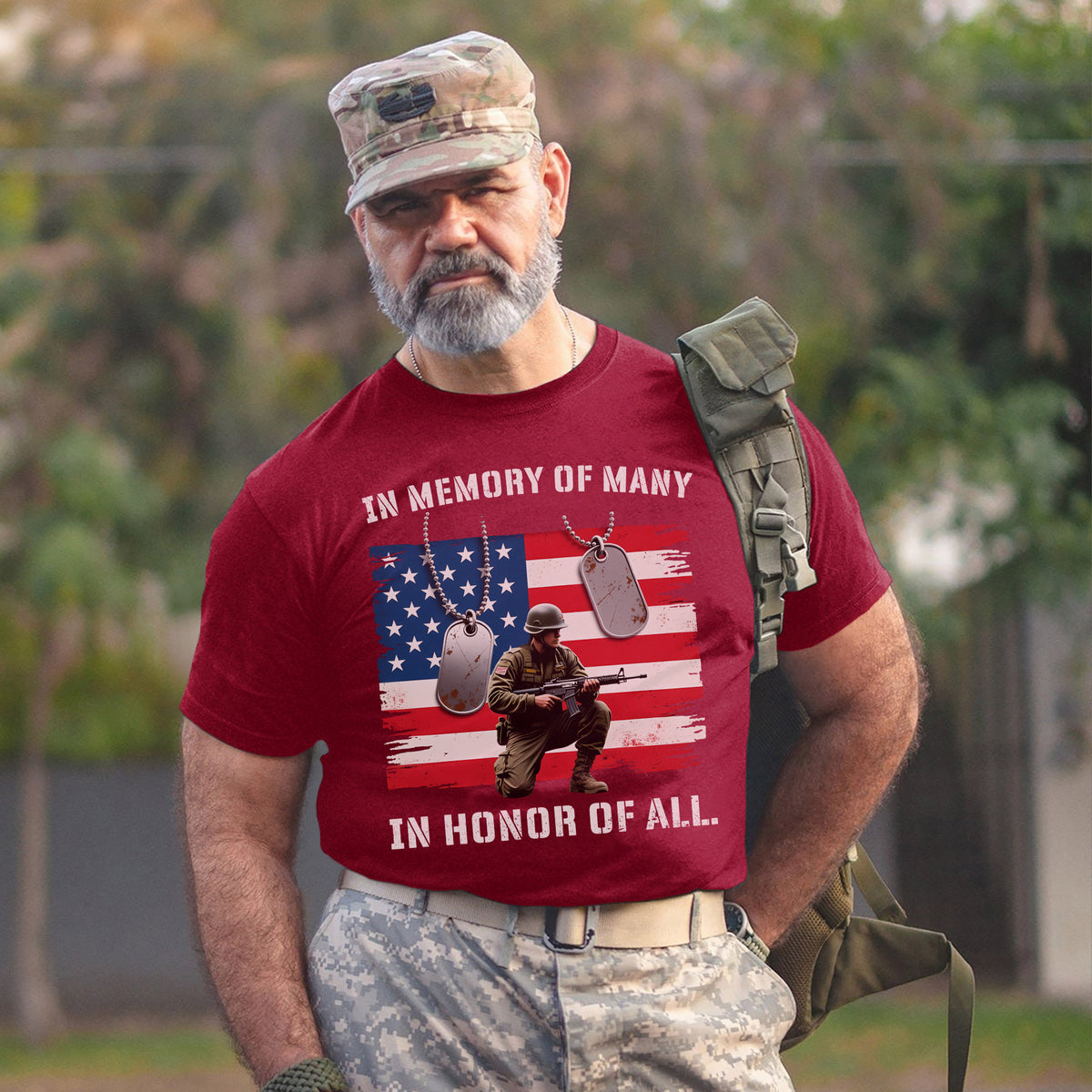 In Memory of Many In Honor of All Proud US T-Shirt