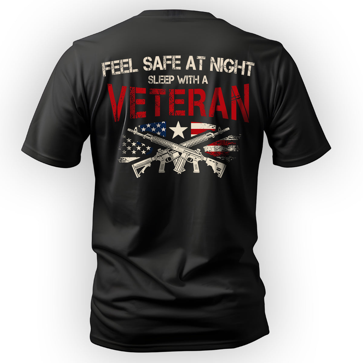 Feel Safe at Night Sleep with a Veteran T-Shirt Main image