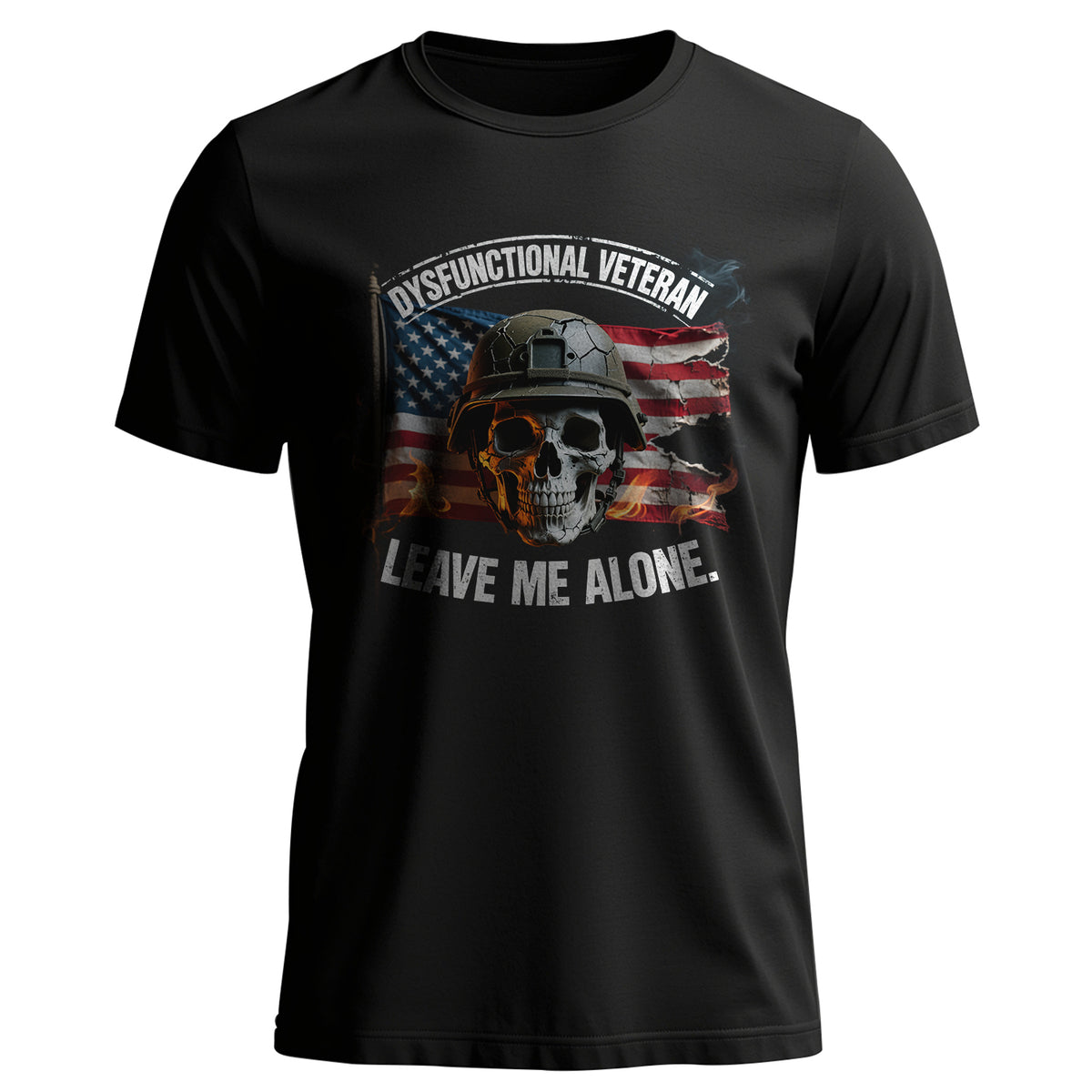 Dysfunctional Veteran Proud US Military T-Shirt Main image