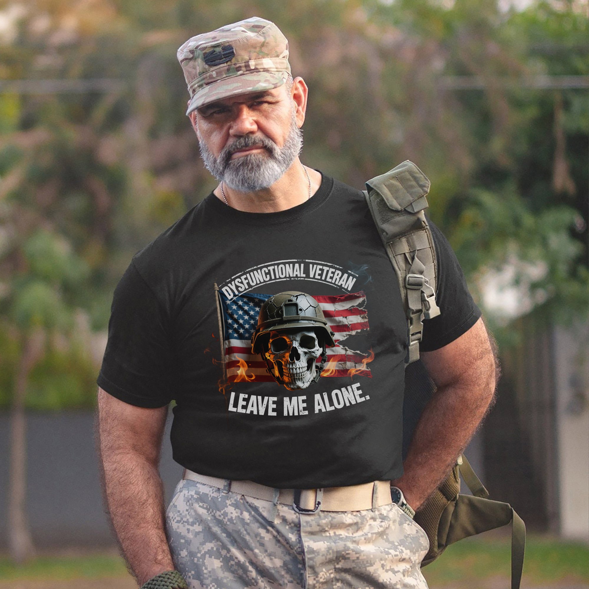 Dysfunctional Veteran Proud US Military Patriotic Humor and Pride T-Shirt