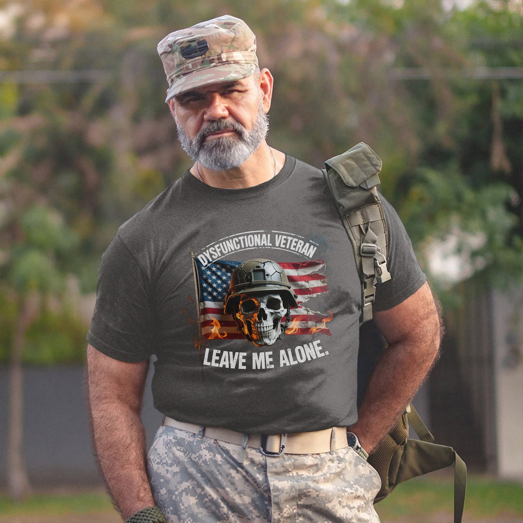 Dysfunctional Veteran Proud US Military Patriotic Humor and Pride T-Shirt