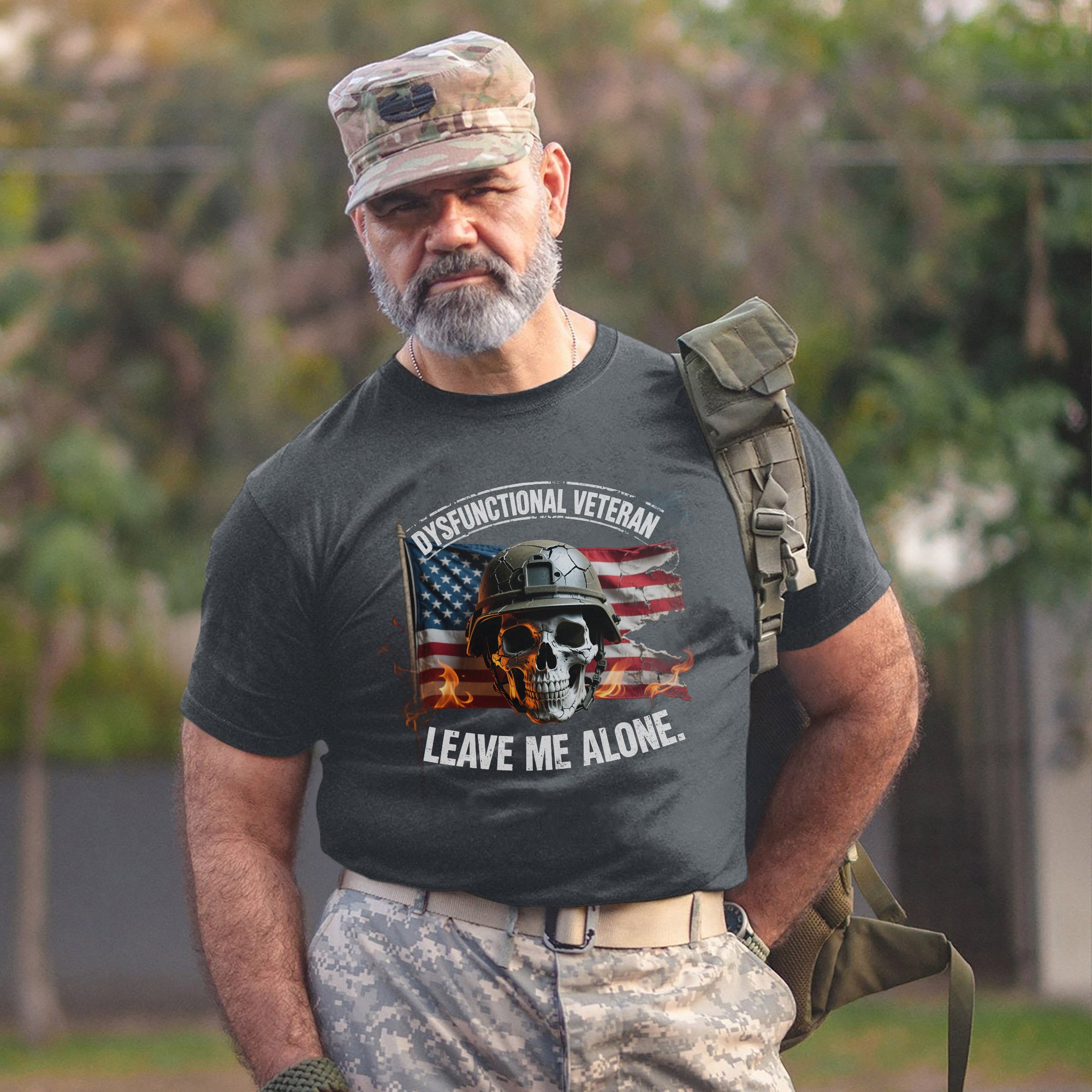 Dysfunctional Veteran Proud US Military Patriotic Humor and Pride T-Shirt
