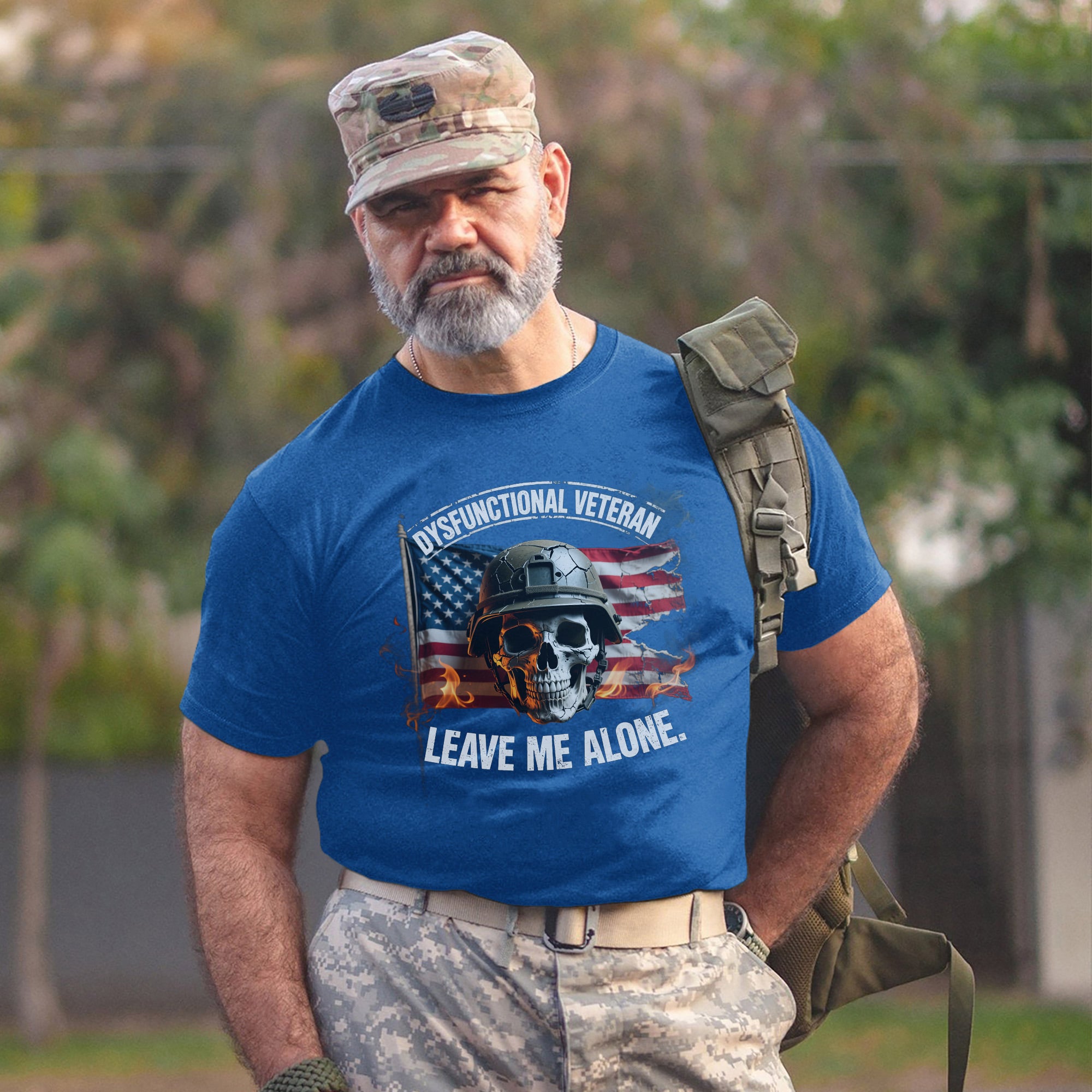 Dysfunctional Veteran Proud US Military Patriotic Humor and Pride T-Shirt