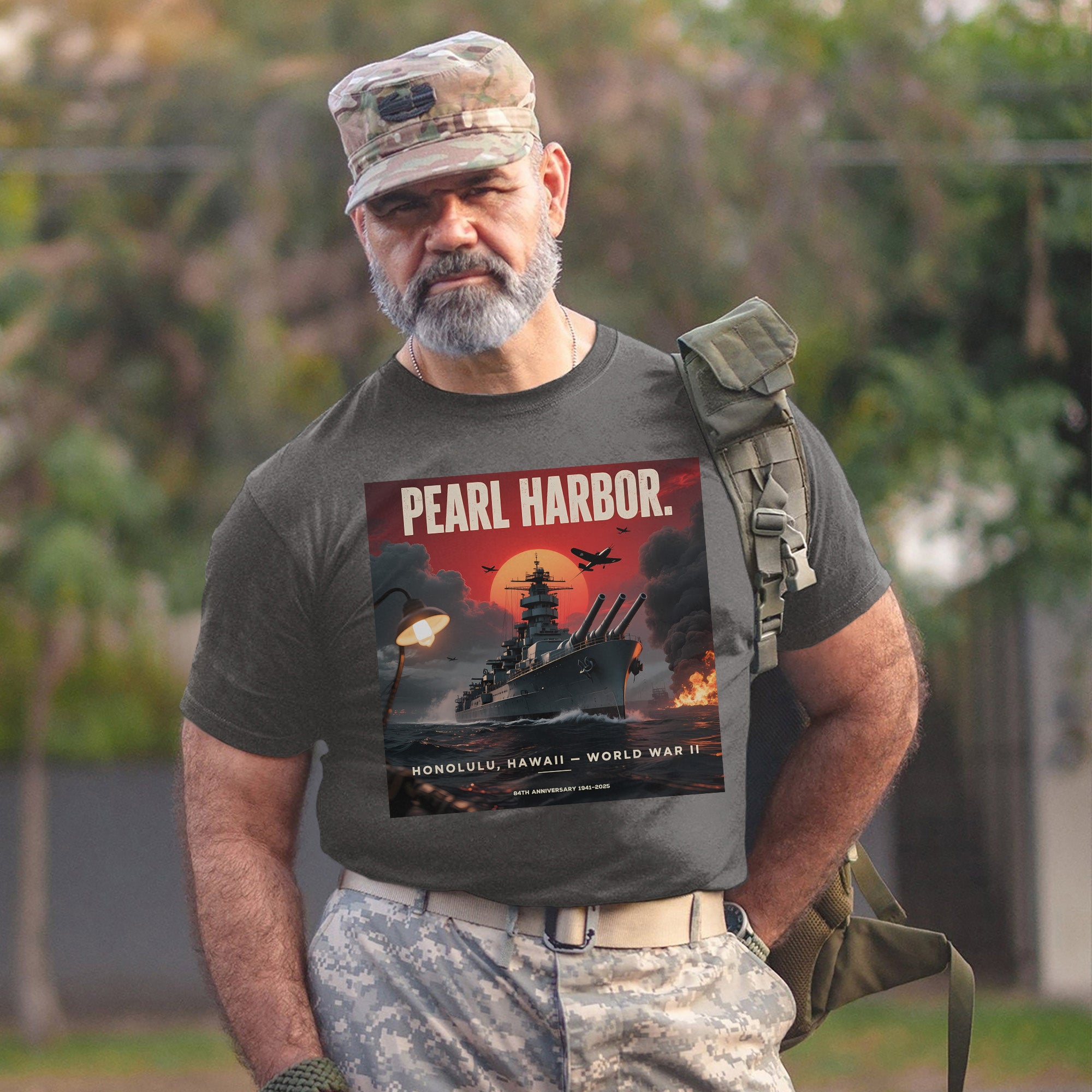 Pearl Harbor Honolulu Hawaii World War II 84th Anniversary 1941–2025 US Military Remembrance T-Shirt