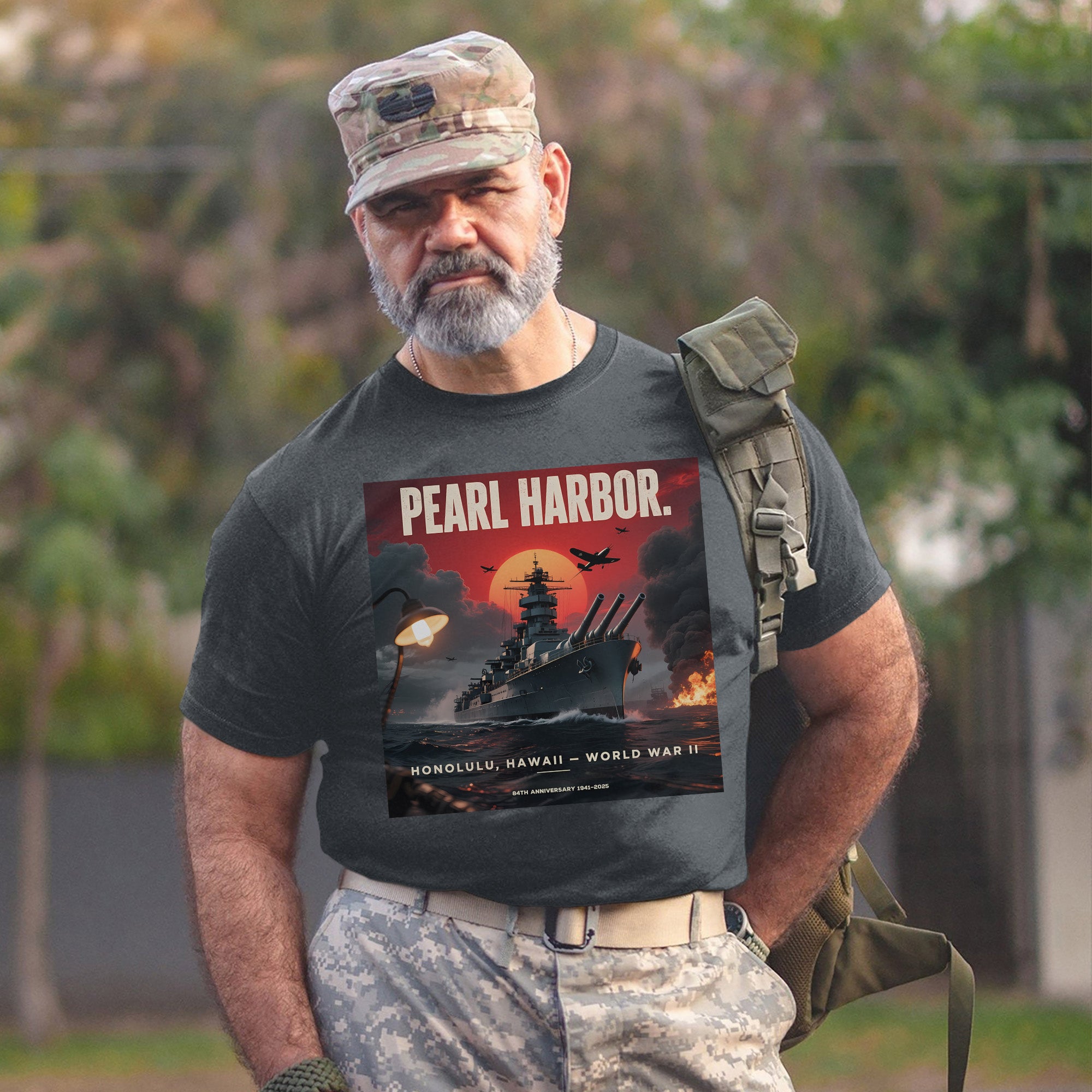 Pearl Harbor Honolulu Hawaii World War II 84th Anniversary 1941–2025 US Military Remembrance T-Shirt