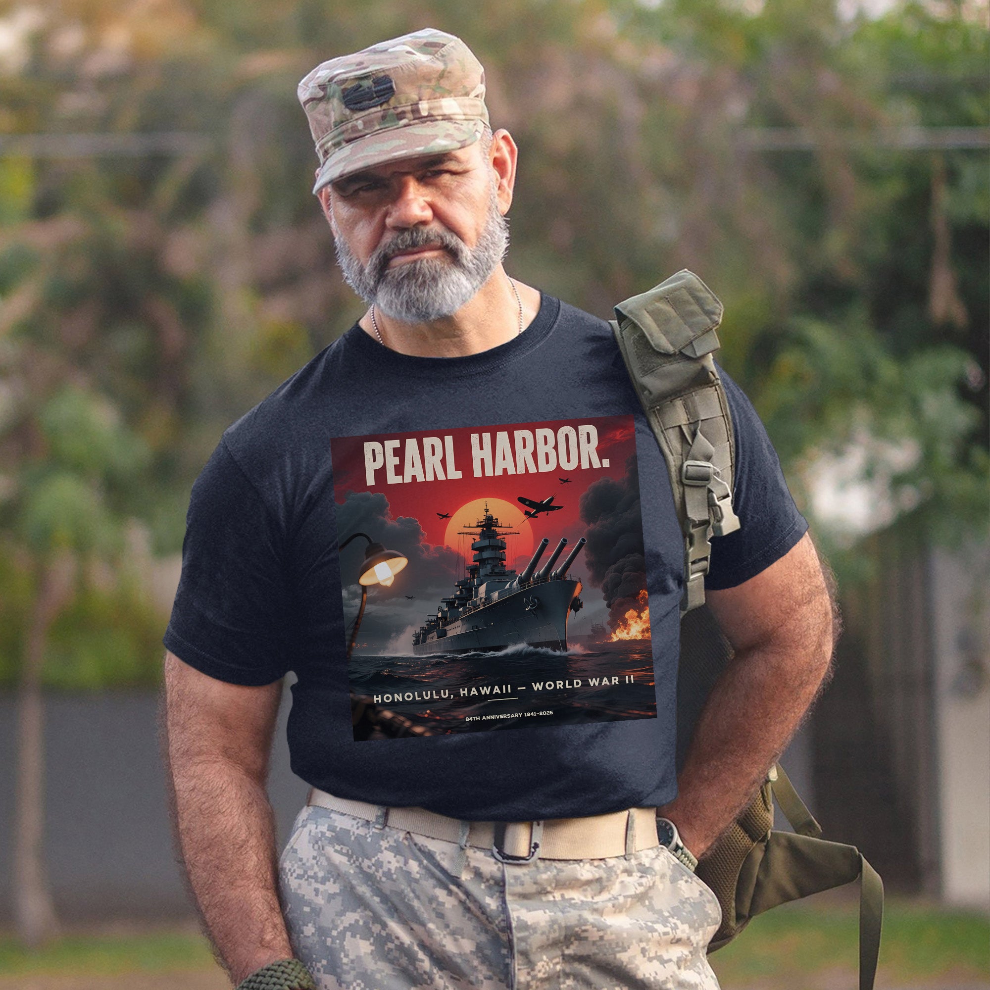 Pearl Harbor Honolulu Hawaii World War II 84th Anniversary 1941–2025 US Military Remembrance T-Shirt