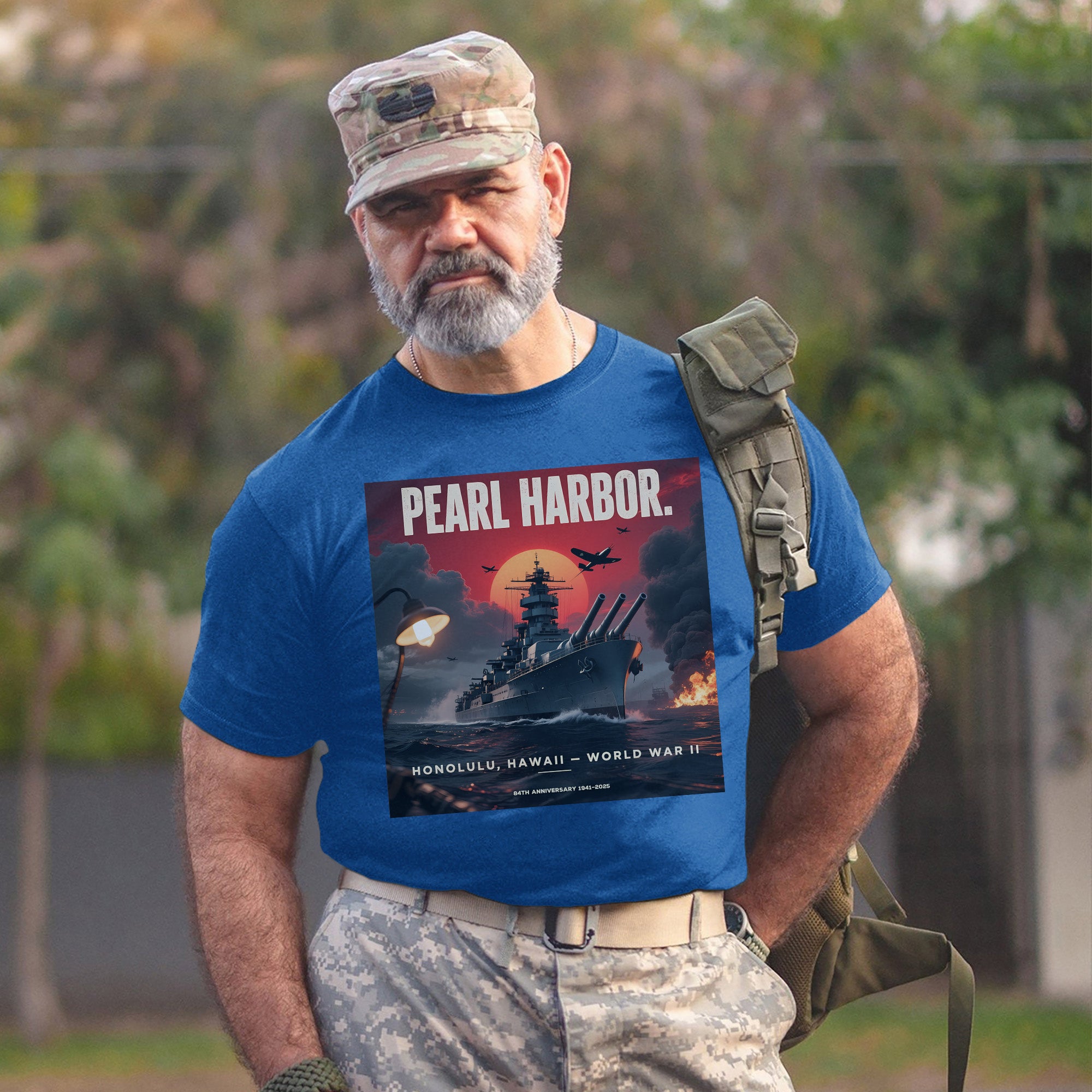 Pearl Harbor Honolulu Hawaii World War II 84th Anniversary 1941–2025 US Military Remembrance T-Shirt