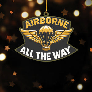 Airborne All the Way Acrylic Ornament
