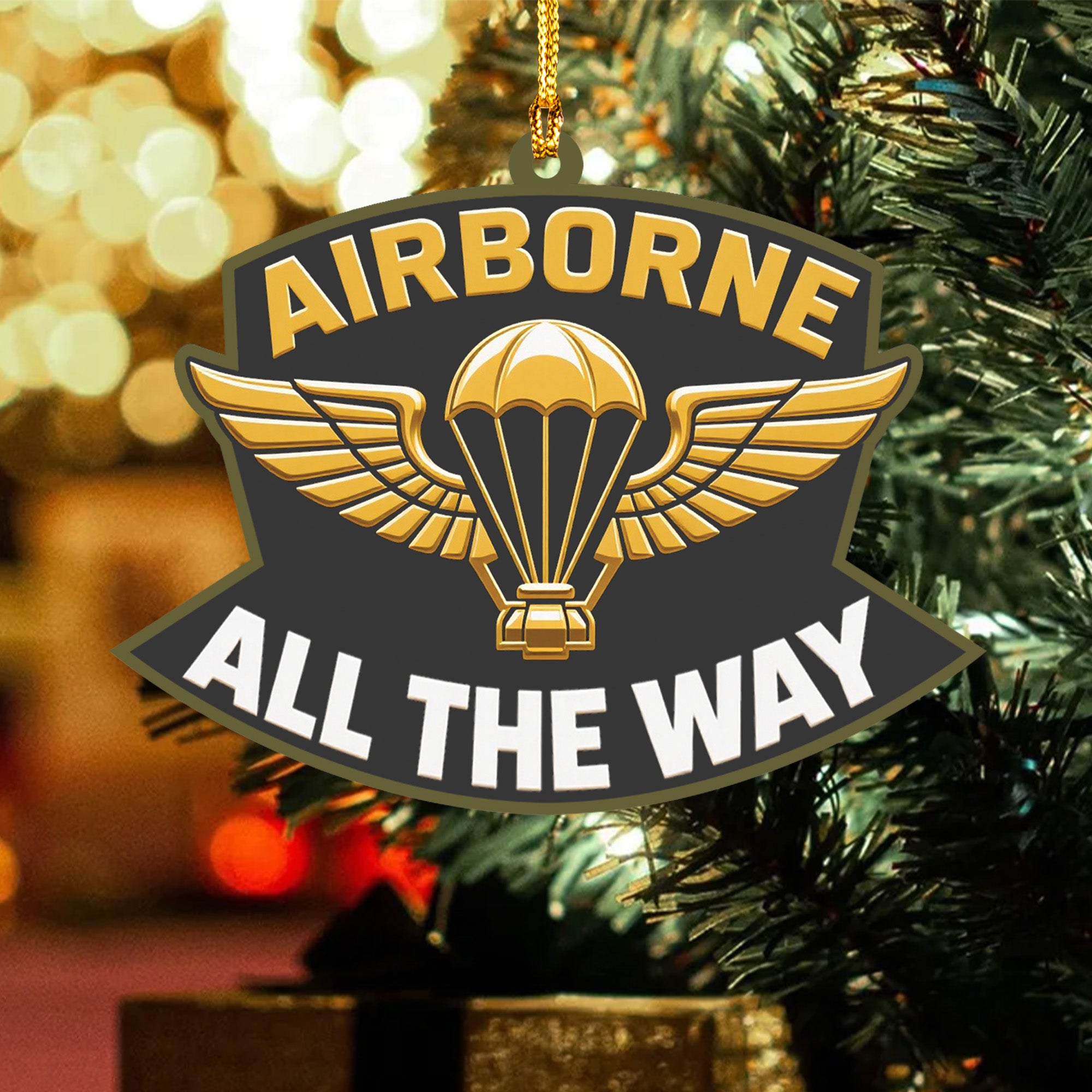 Airborne All the Way Acrylic Ornament