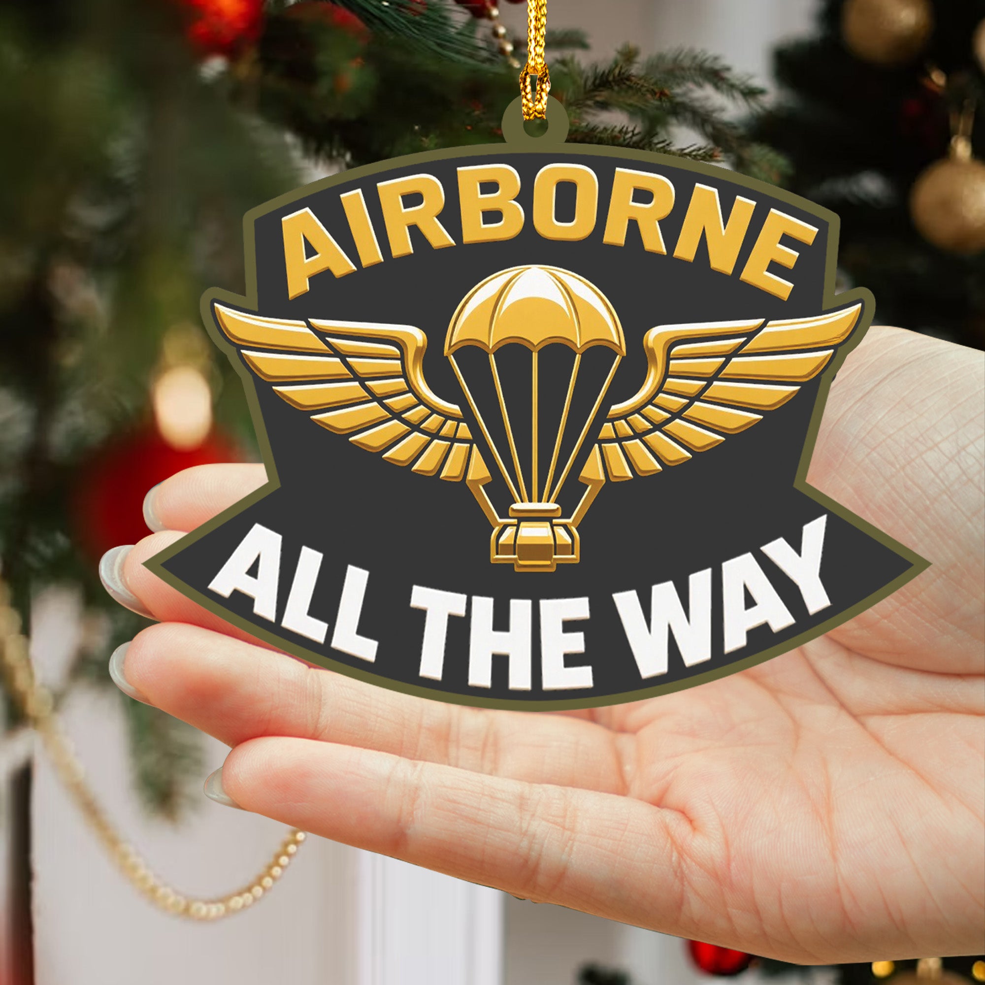 Airborne All the Way Acrylic Ornament