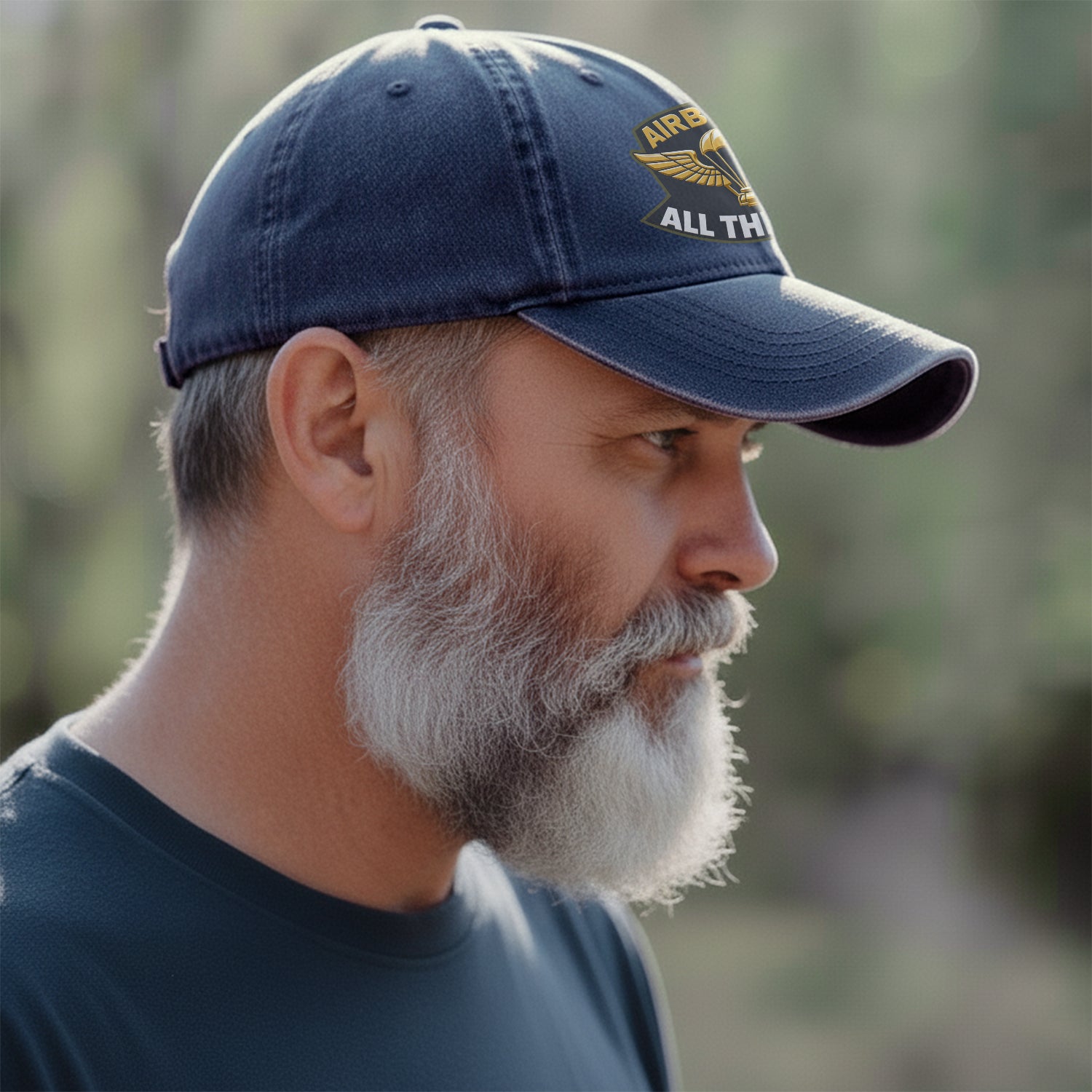 Airborne All the Way Veteran Pride Baseball Cap