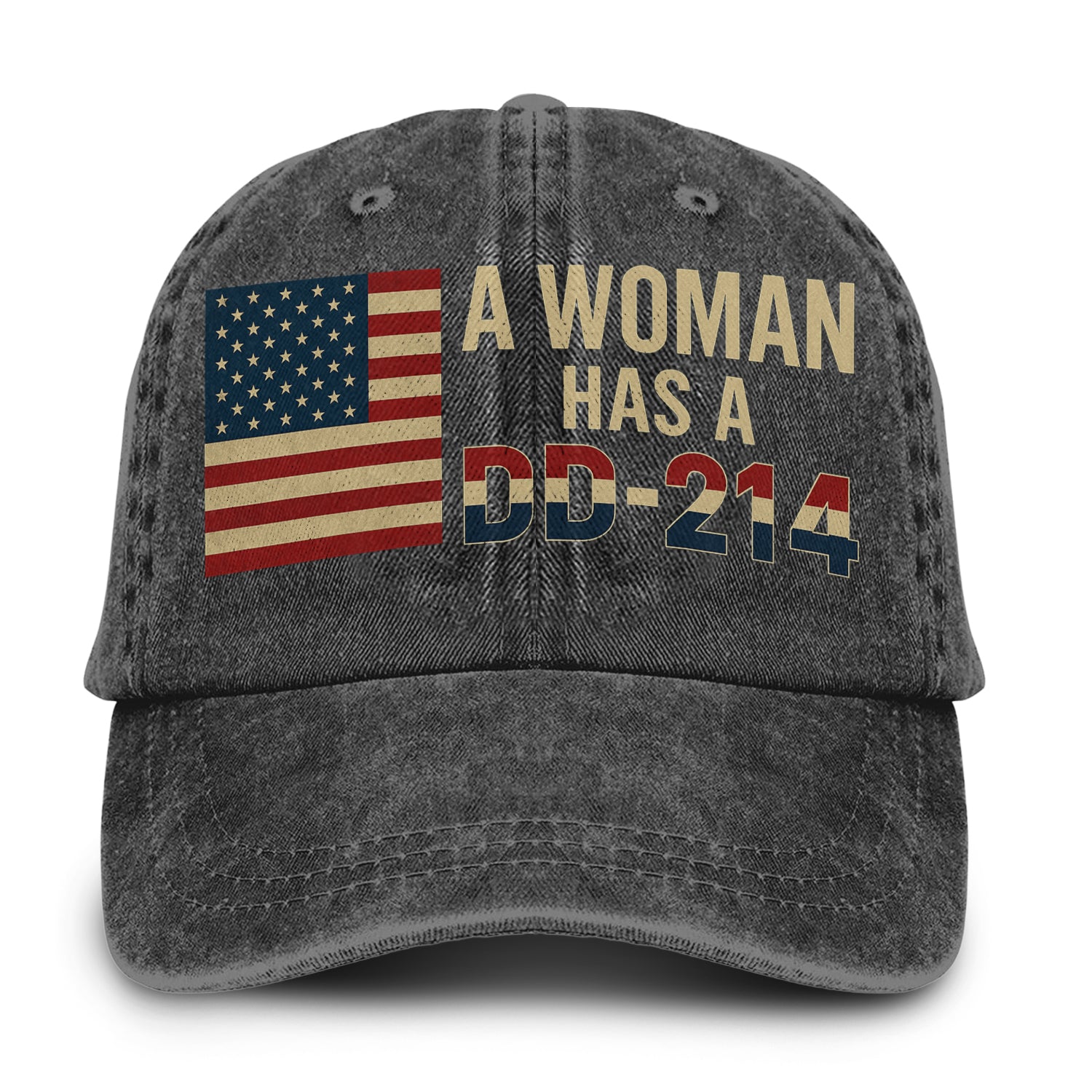 Proud Female Veteran DD214 Baseball Cap