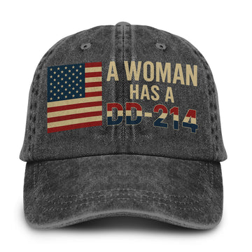 Proud Female Veteran DD214 Baseball Cap
