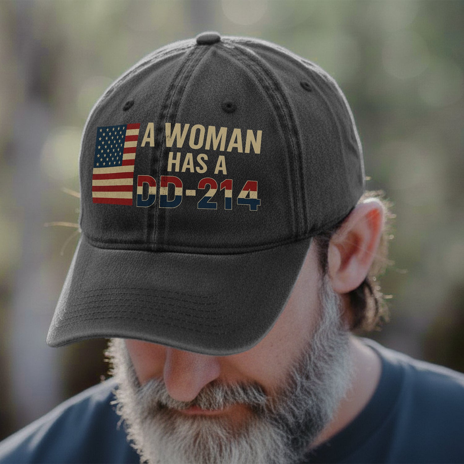 Proud Female Veteran DD214 Baseball Cap