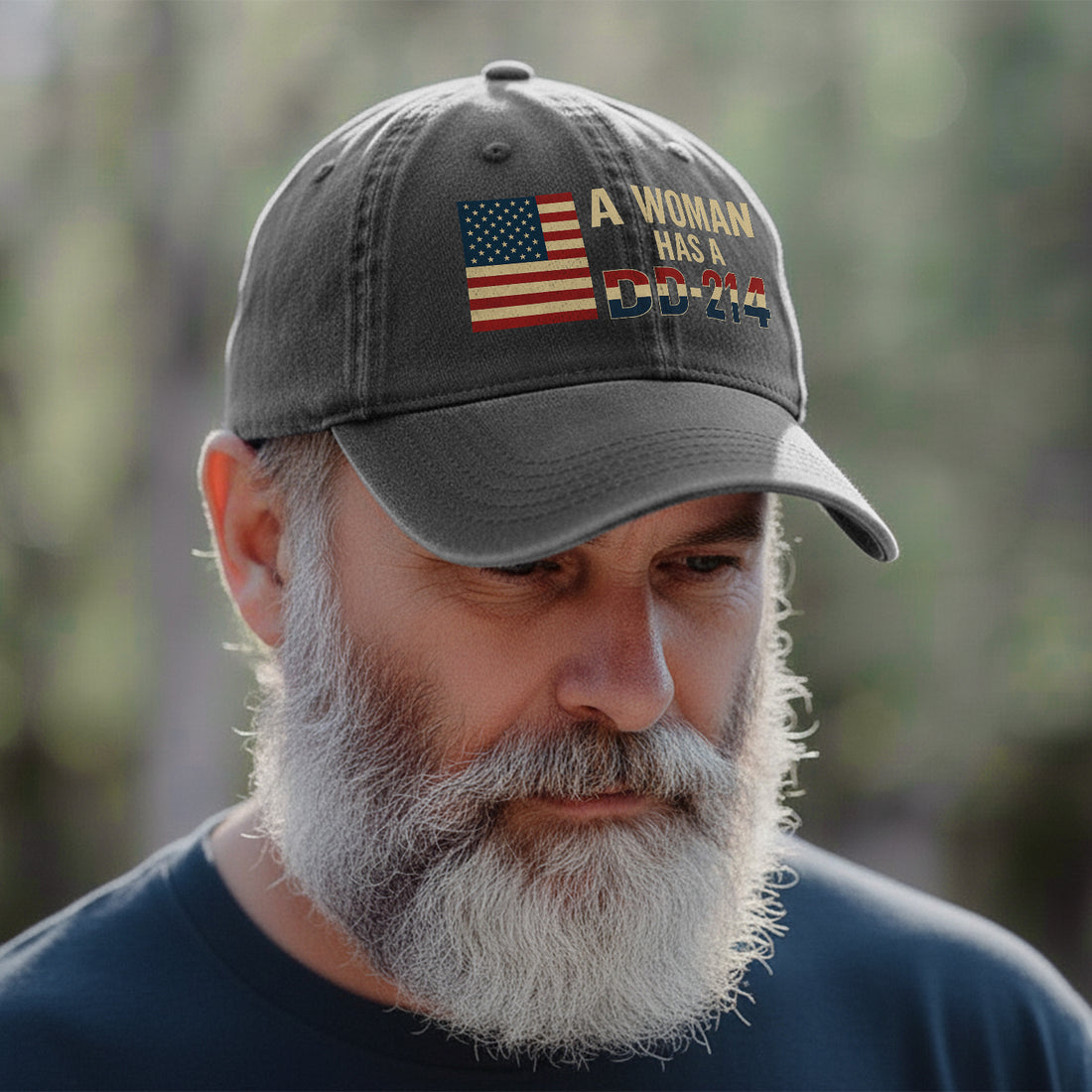 Proud Female Veteran DD214 Baseball Cap