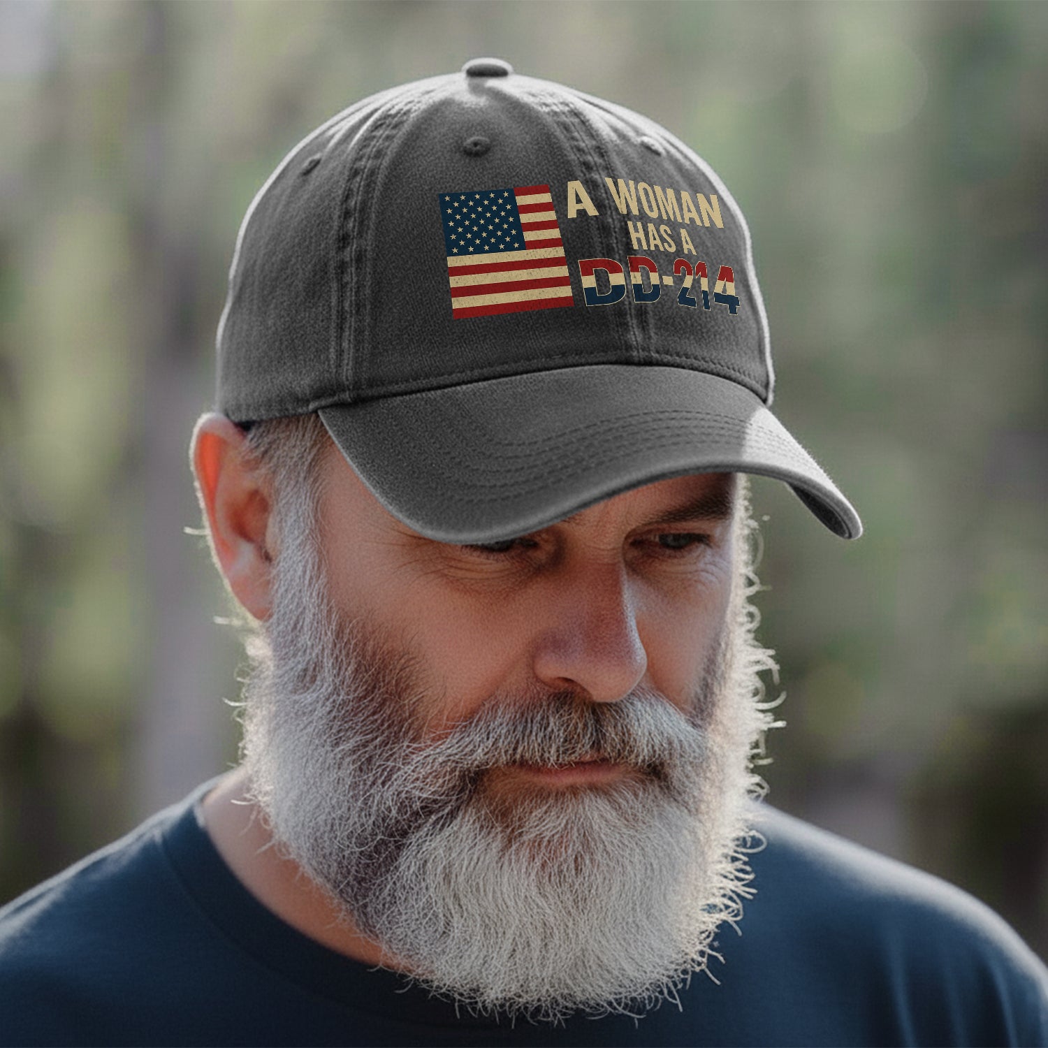 Proud Female Veteran DD214 Baseball Cap