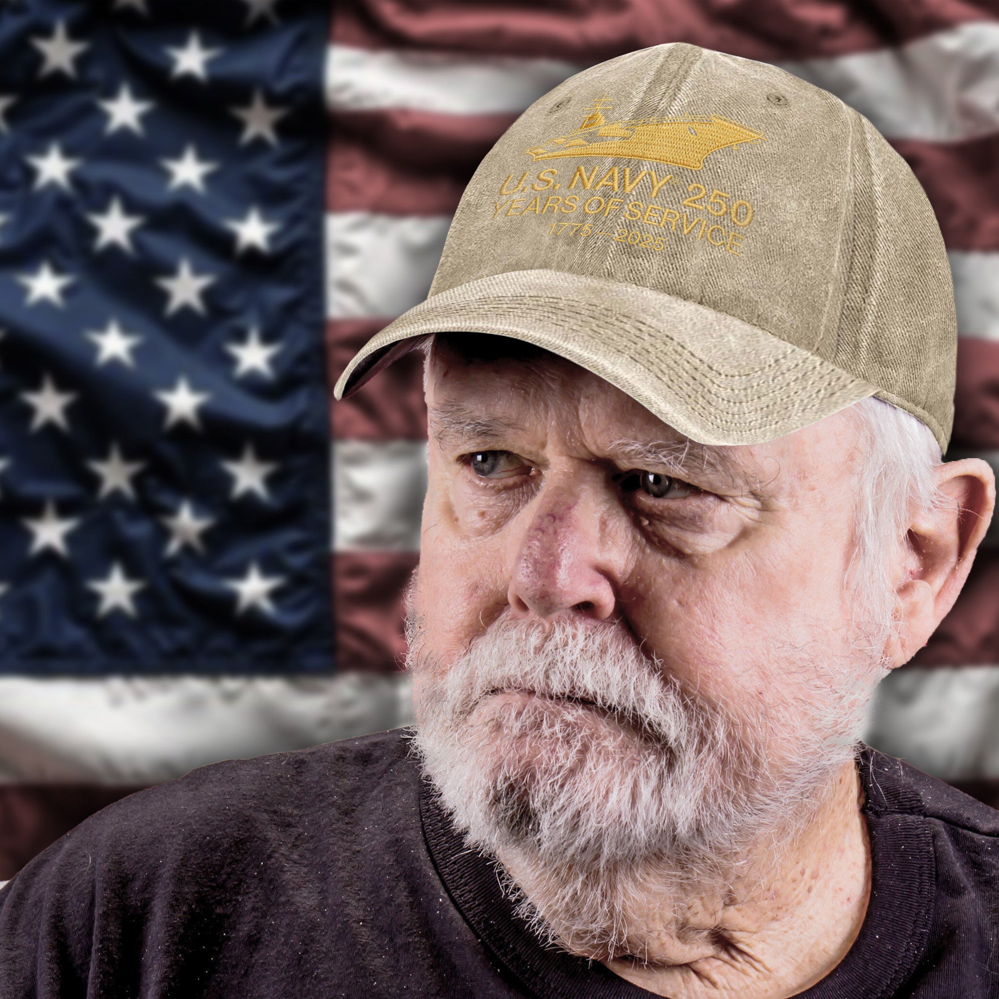 1776–2026 250 Years of Service Proud US Military Patriotic American Freedom Baseball Cap
