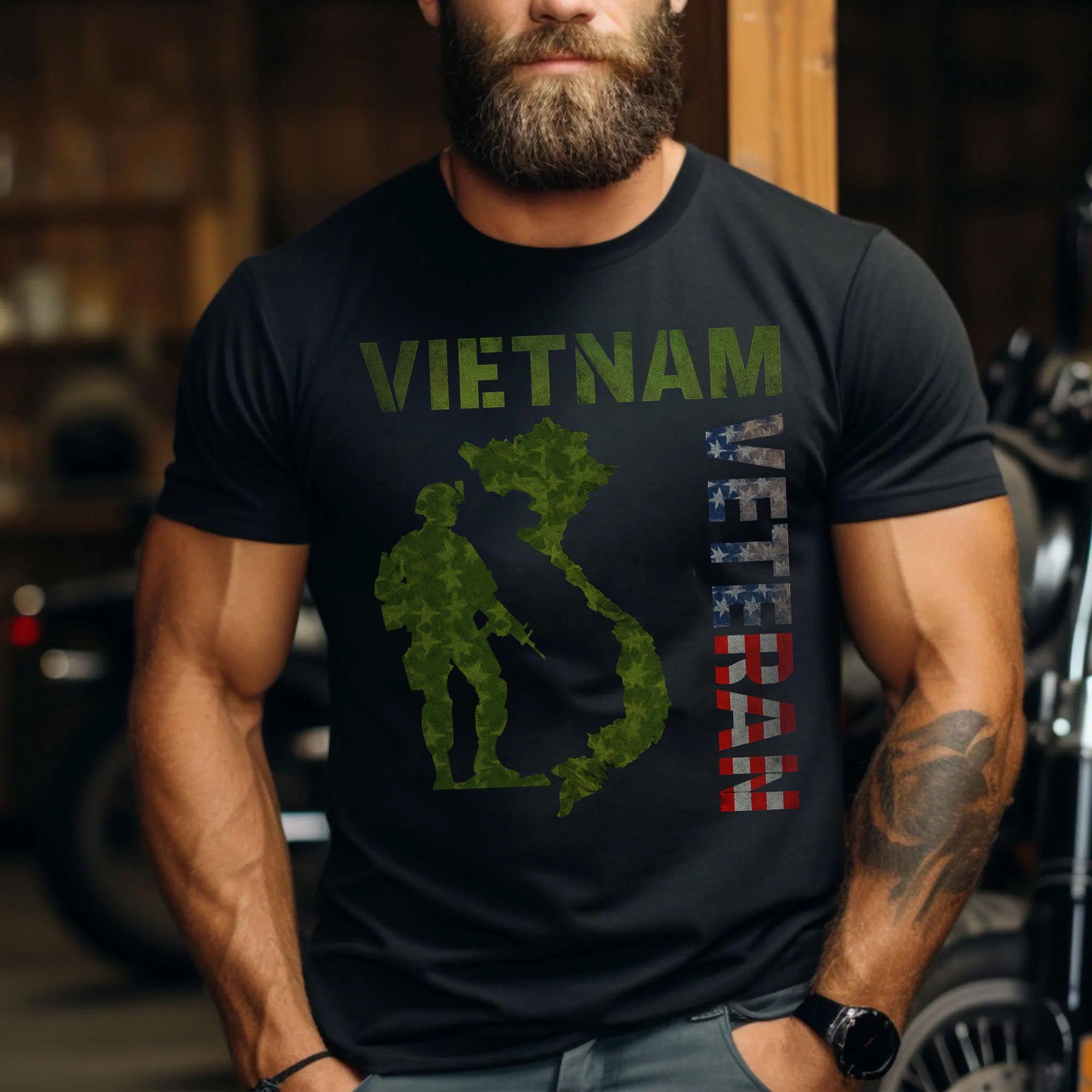 Vietnam Veteran Proud US Military Service Honor and Sacrifice T-Shirt