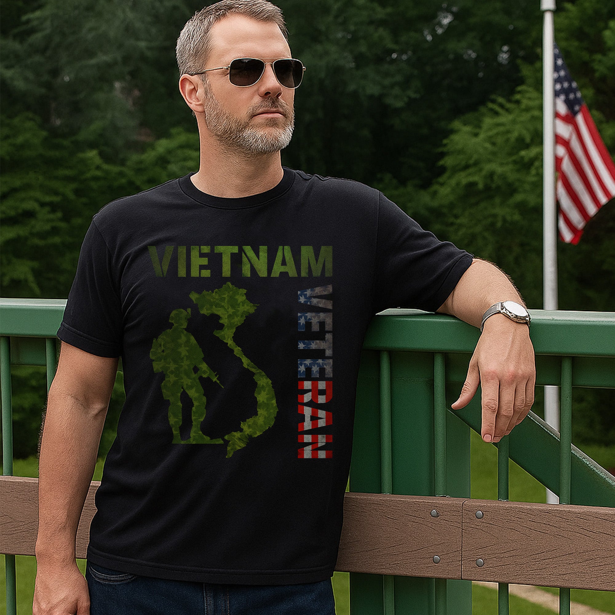 Vietnam Veteran Proud US Military Service Honor and Sacrifice T-Shirt