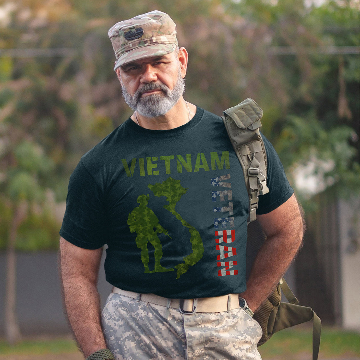 Vietnam Veteran Proud US Military Service T-Shirt
