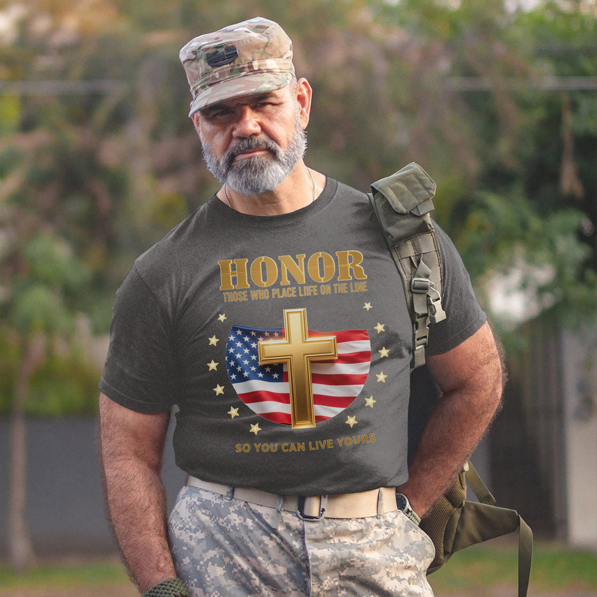 Honor Those Who Place Their Life on the Line So You Can Live Yours T-Shirt