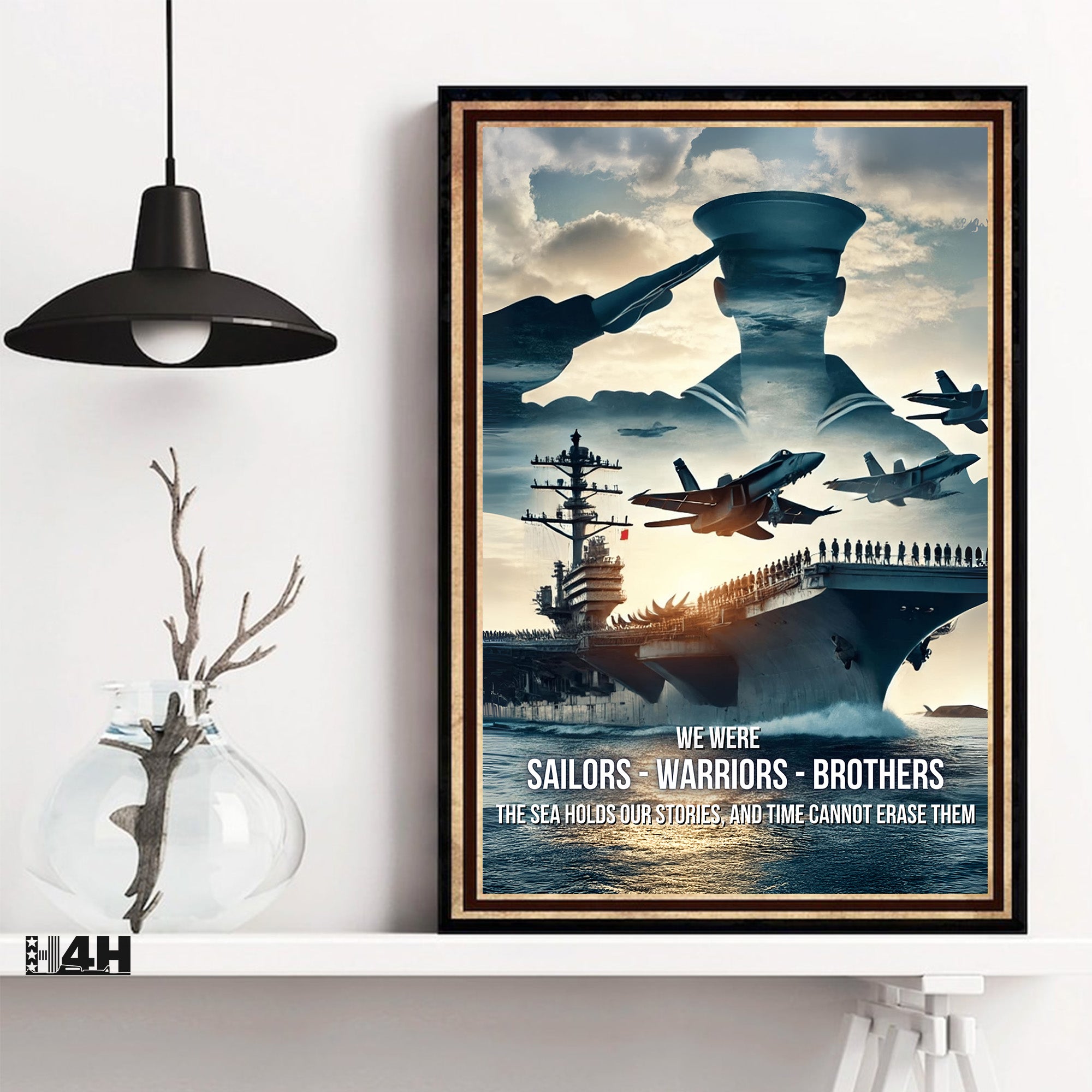 We Were Sailors Warriors Brothers The Sea Holds Our Stories and Time Cannot Erase Them Veteran Poster