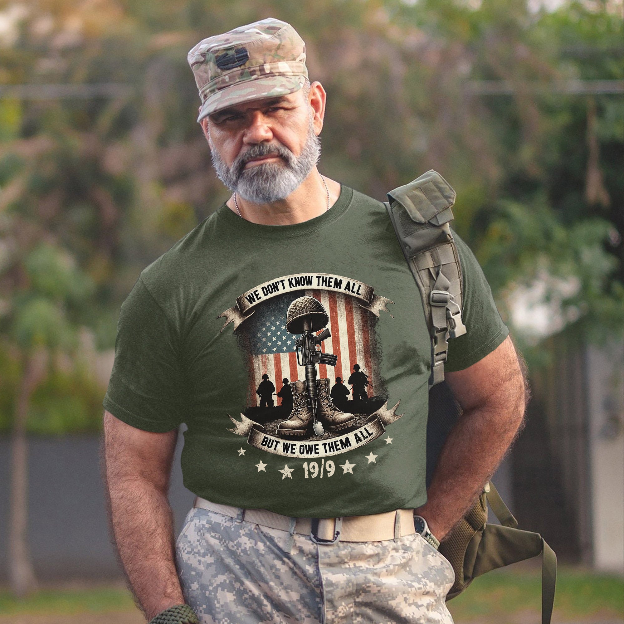 We Don’t Know Them All But We Owe Them All Shirt Patriotic Veteran Support Tee Honor Our Heroes T-Shirt
