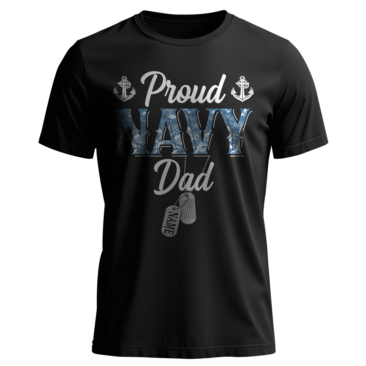 Proud Navy Dad Shirt US Personalized T-Shirt