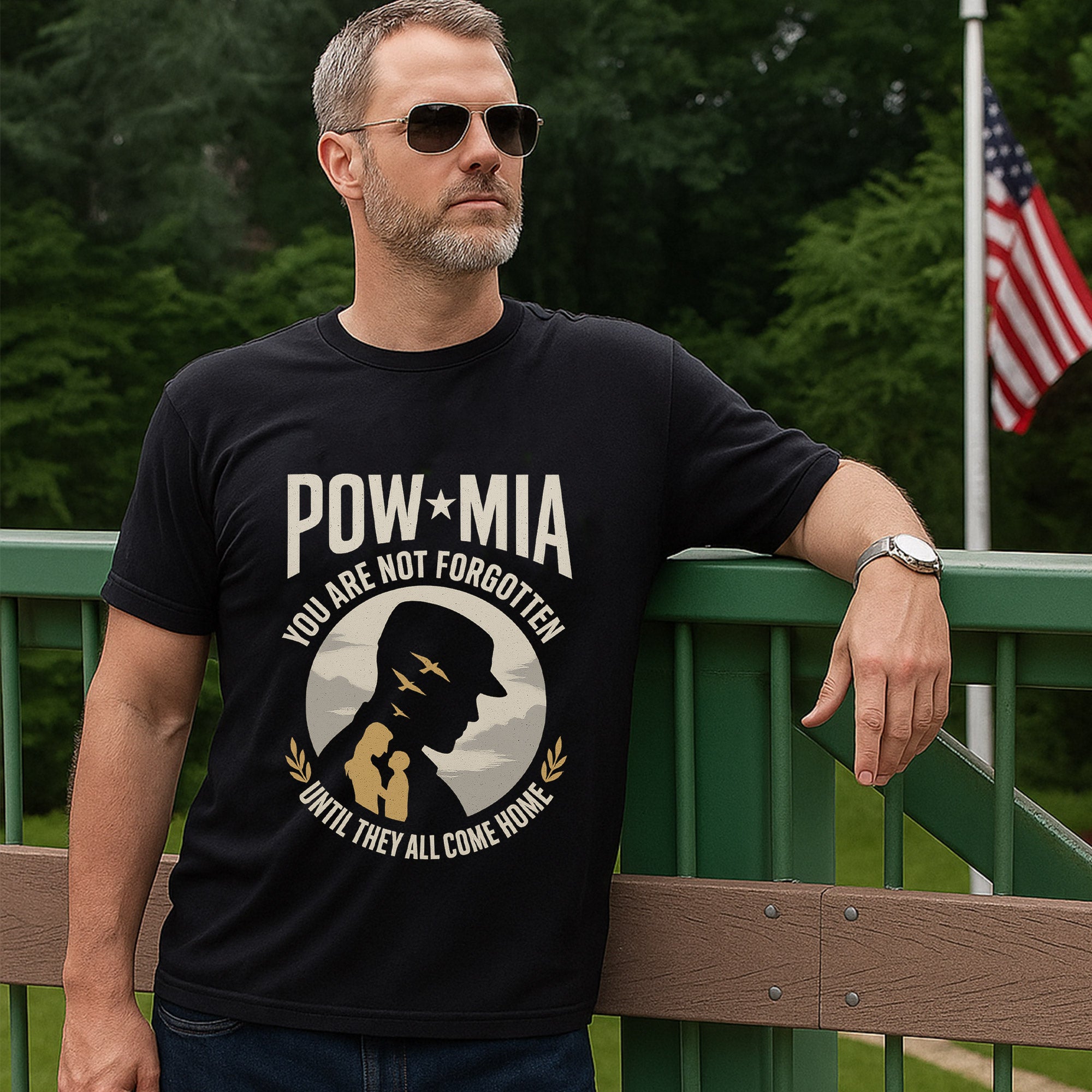 POW MIA You Are Not Forgotten Shirt, Until They All Come Home Military Remembrance T-Shirt