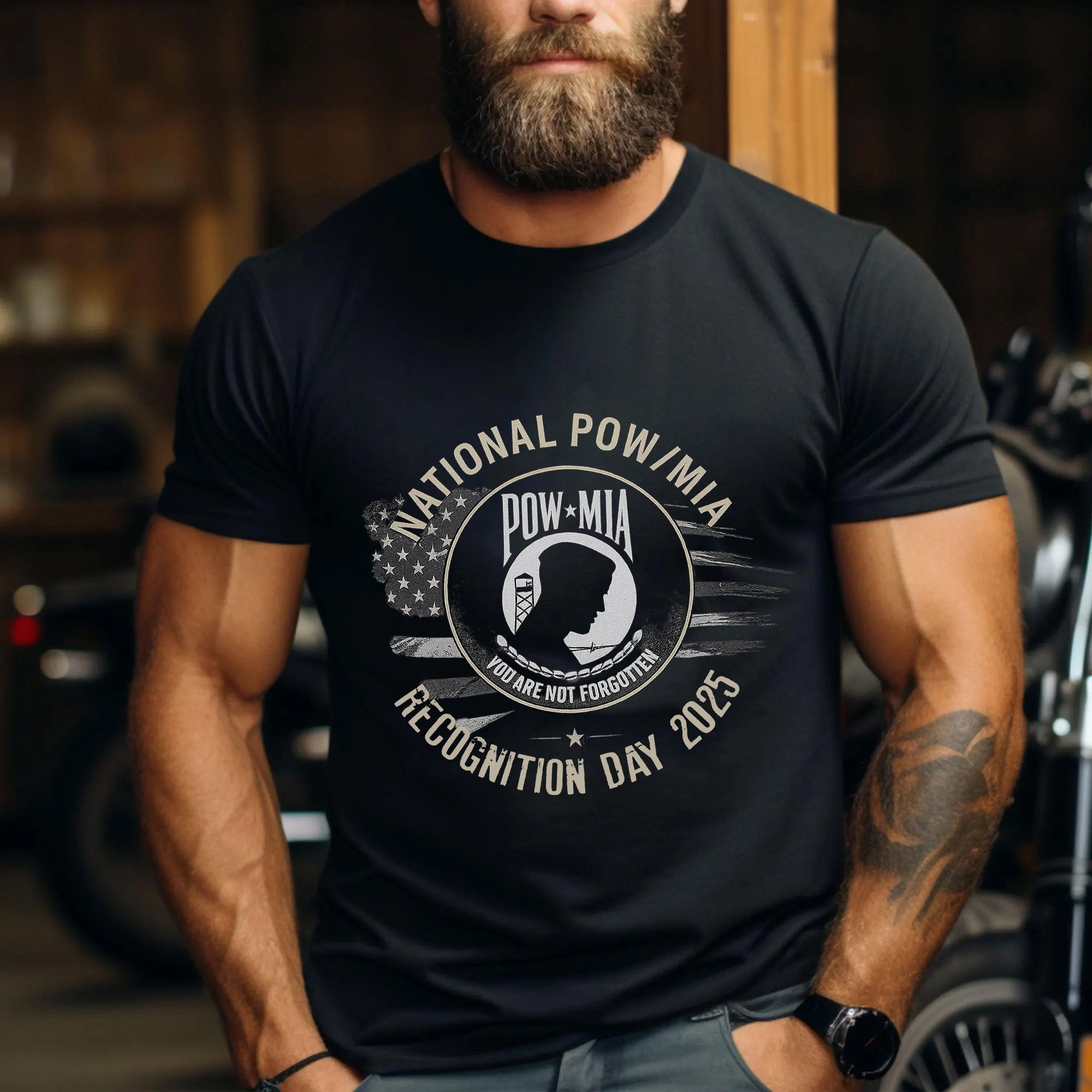 National POW MIA Recognition Day 2025 Shirt, You Are Not Forgotten Military Remembrance Tee T-Shirt