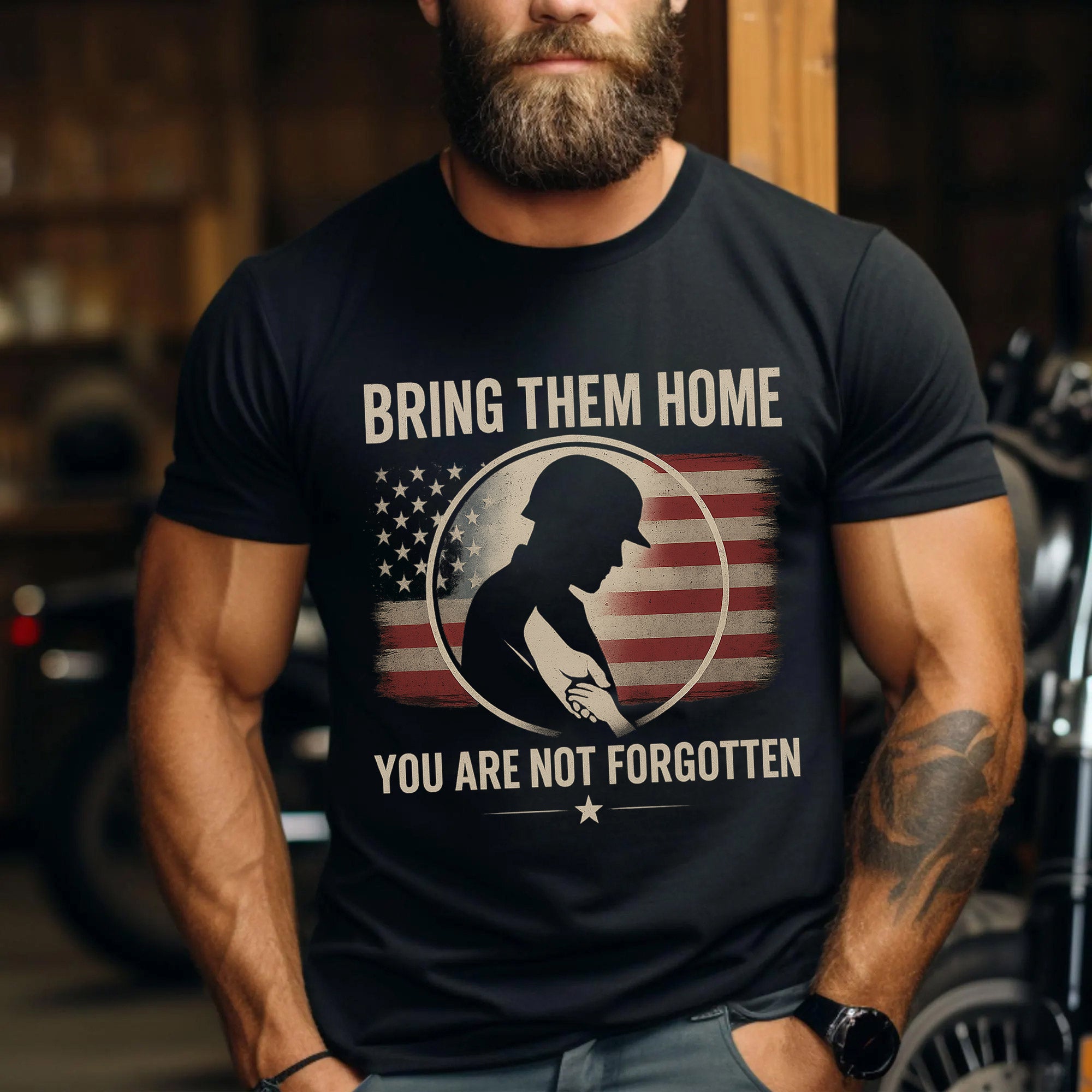 Bring Them Home You Are Not Forgotten Shirt POW MIA Military Support T Shirt Honoring Service Members Until They All Come Home T-Shirt