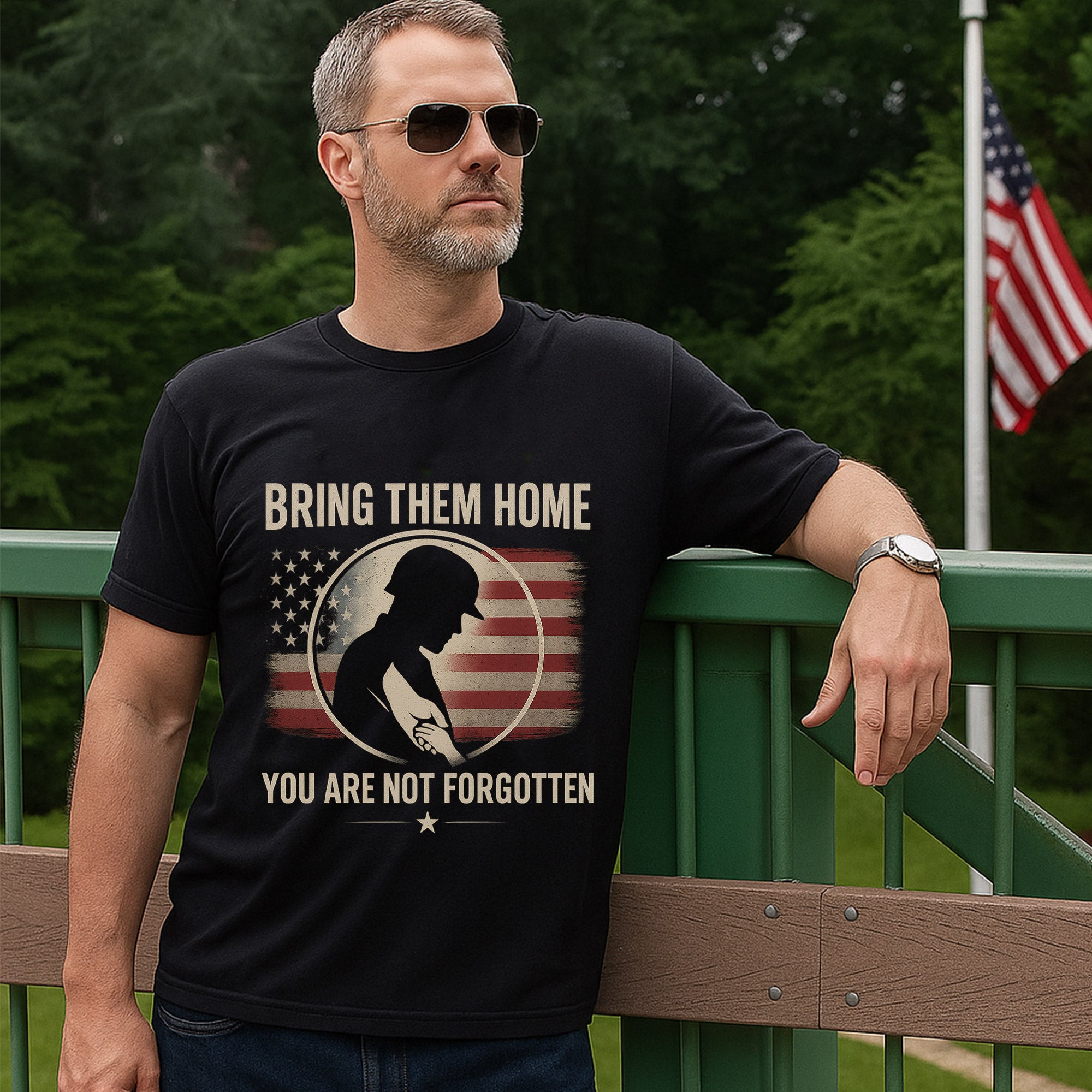 Bring Them Home You Are Not Forgotten Shirt POW MIA Military Support T Shirt Honoring Service Members Until They All Come Home T-Shirt