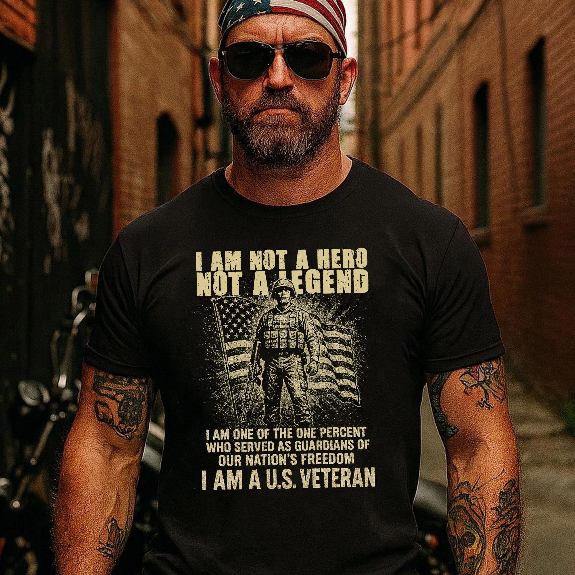 I Am One of the One Percent Shirt, US Veteran Guardians of Freedom Military T-Shirt