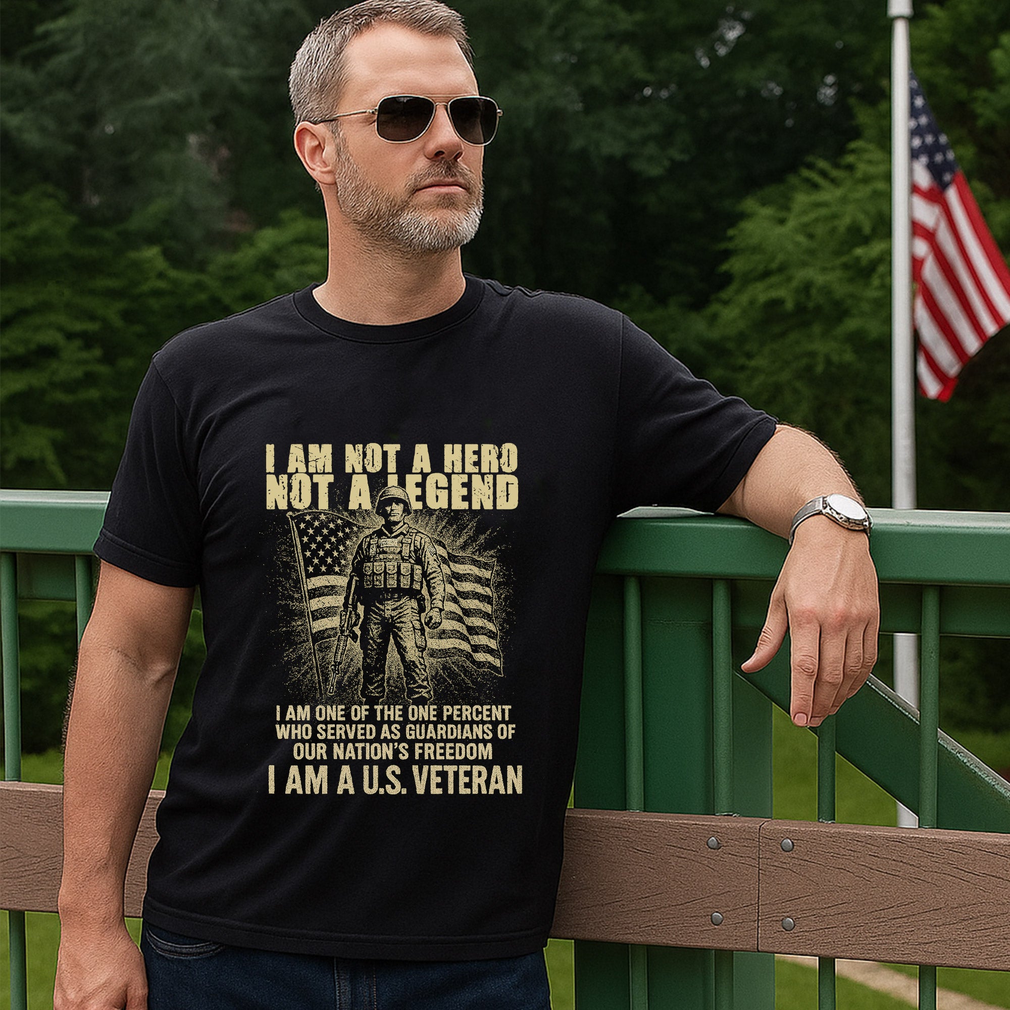 I Am One of the One Percent Shirt, US Veteran Guardians of Freedom Military T-Shirt