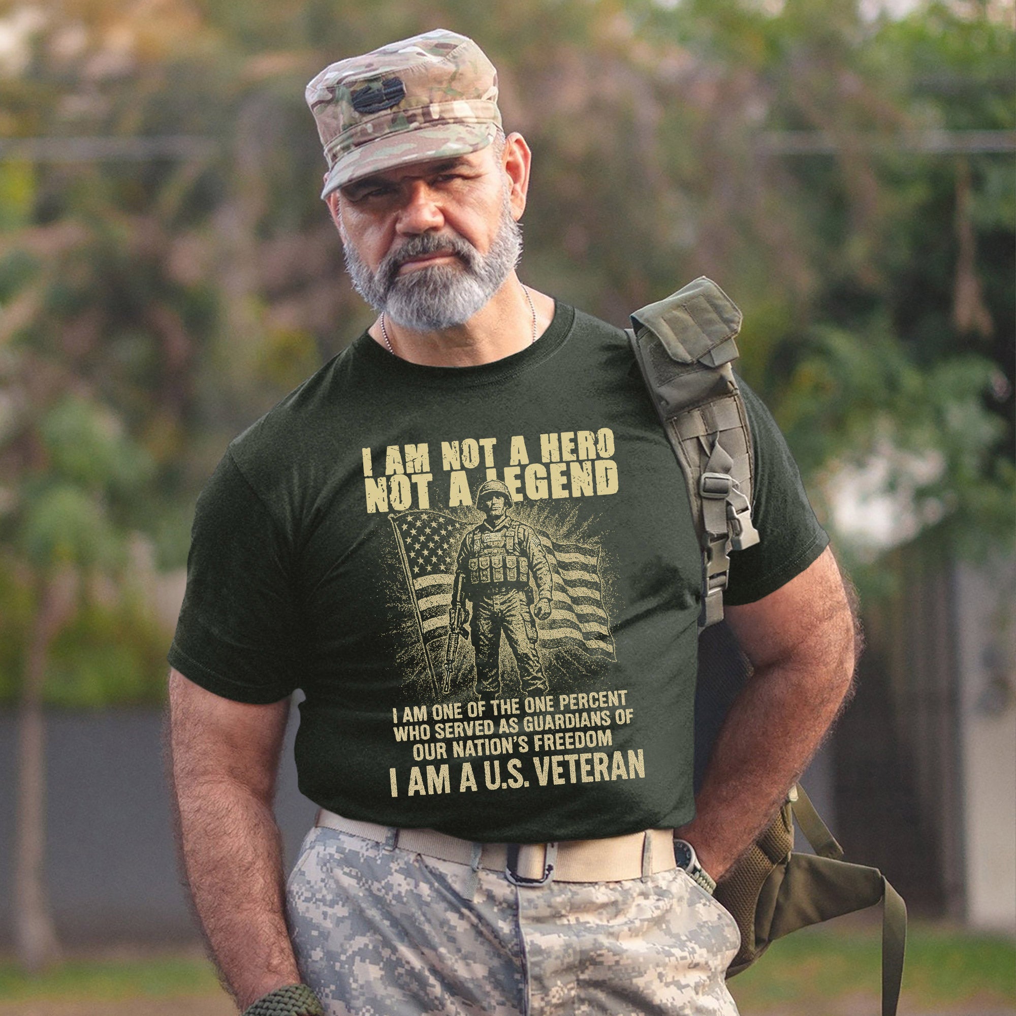 I Am One of the One Percent Shirt, US Veteran Guardians of Freedom Military T-Shirt