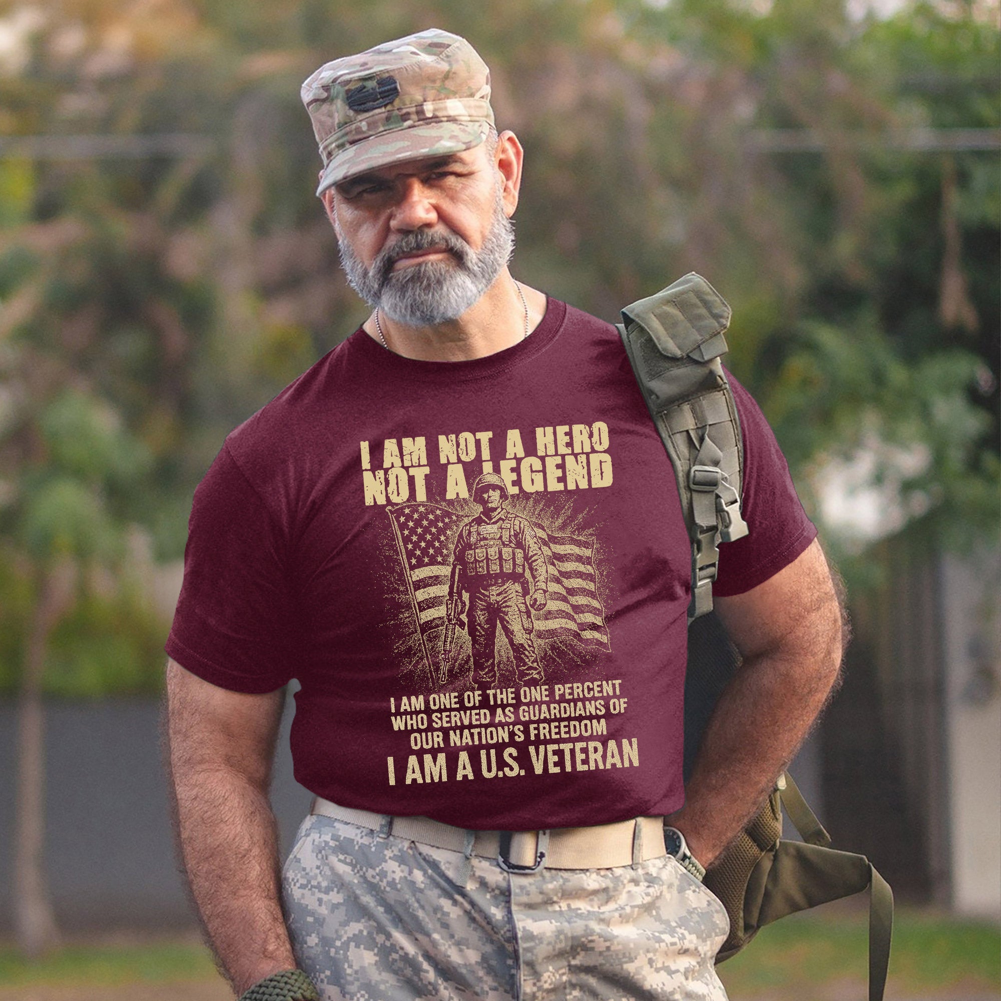 I Am One of the One Percent Shirt, US Veteran Guardians of Freedom Military T-Shirt