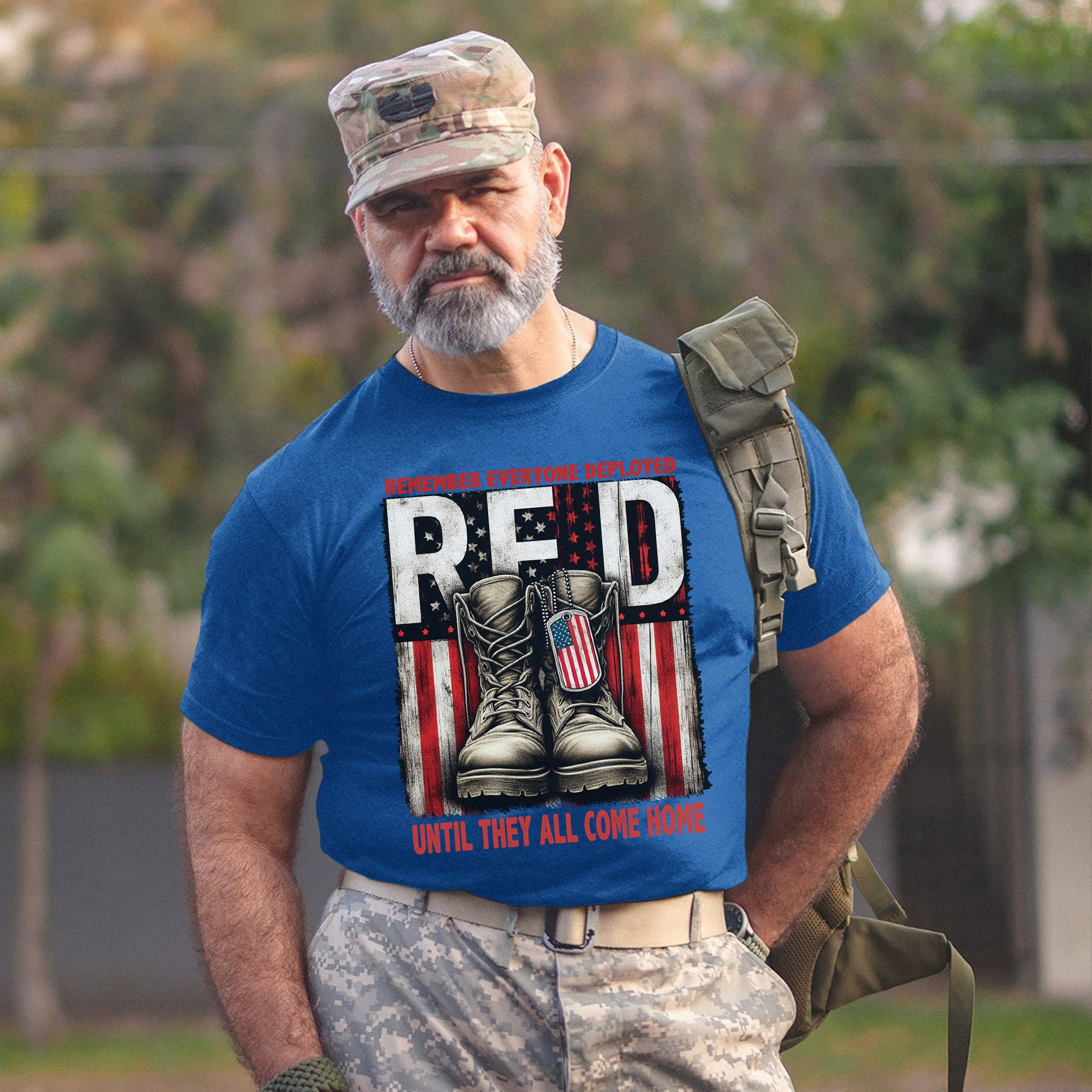 Remember Everyone Deployed Until They All Come Home US Military Support T-Shirt