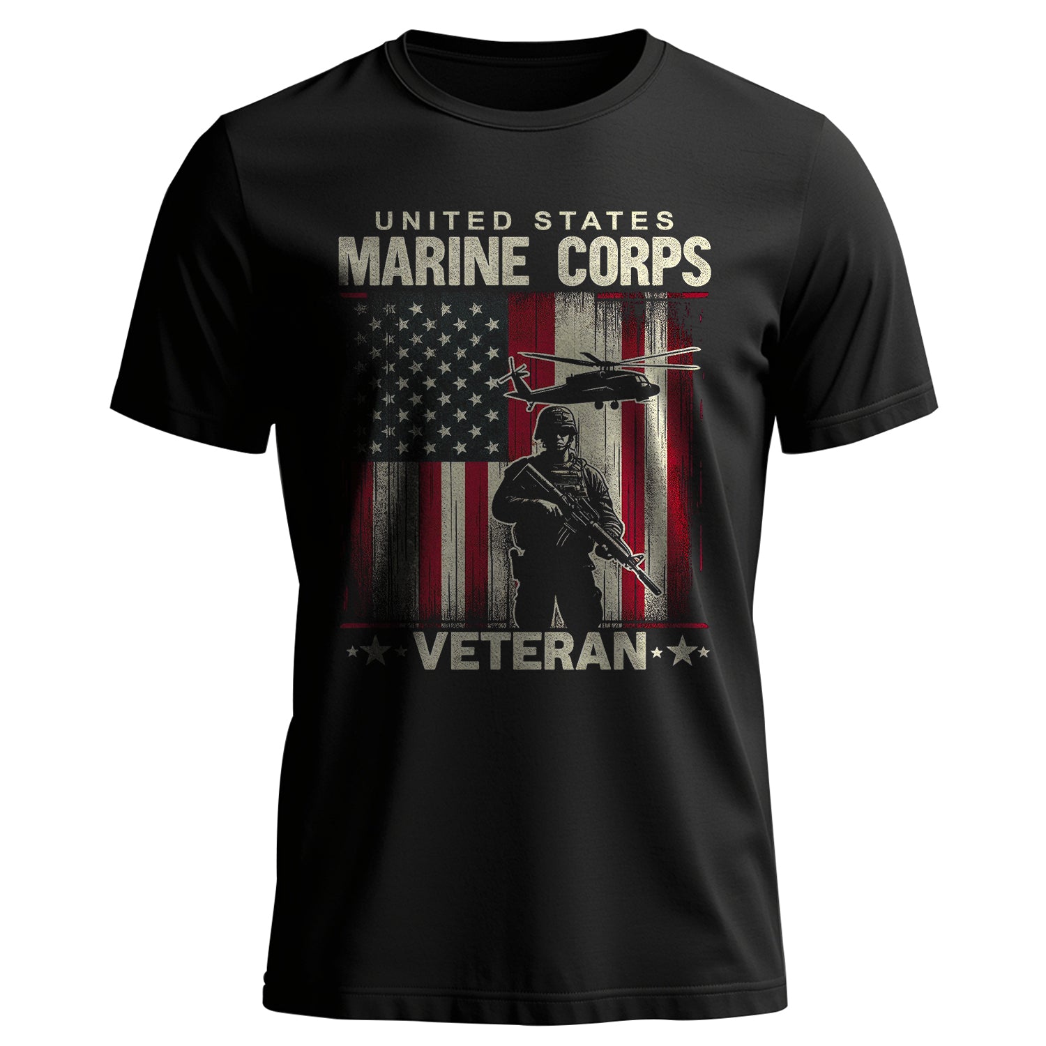 Marine Corps Veteran US Military Patriotic T-Shirt