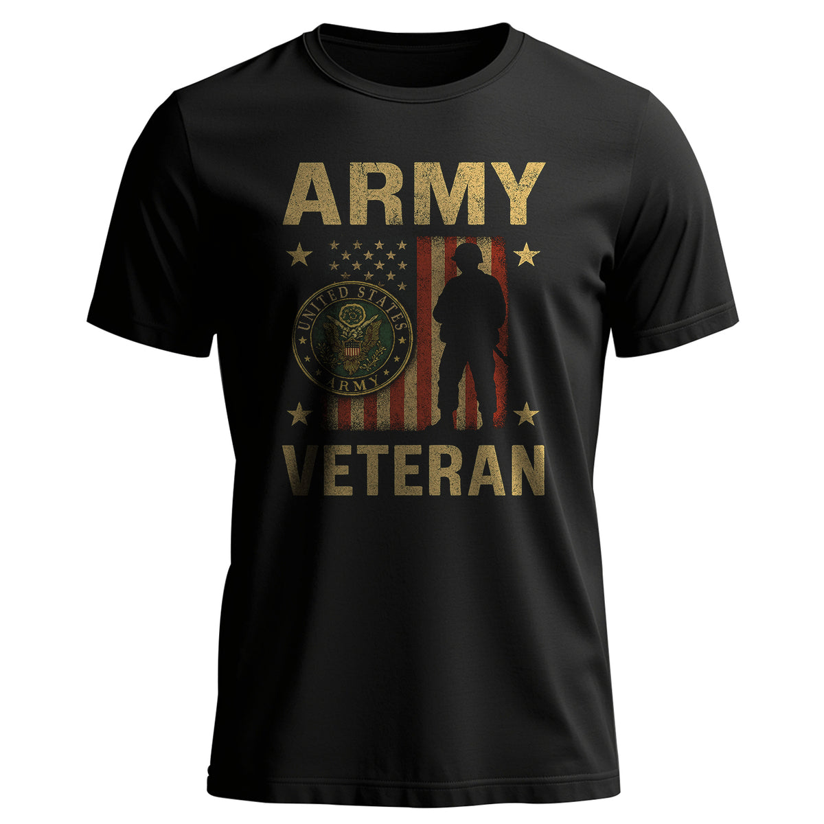 Army Veteran US Military Patriotic T-Shirt Main image