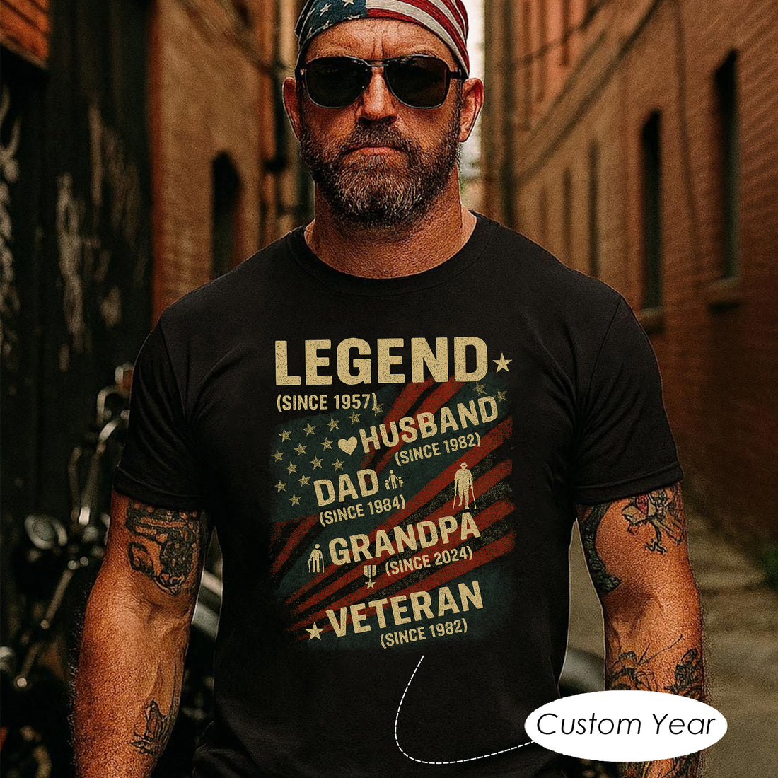 Legend Since Husband Since Dad Since Grandpa Personalized Family Milestone Personalized T-Shirt