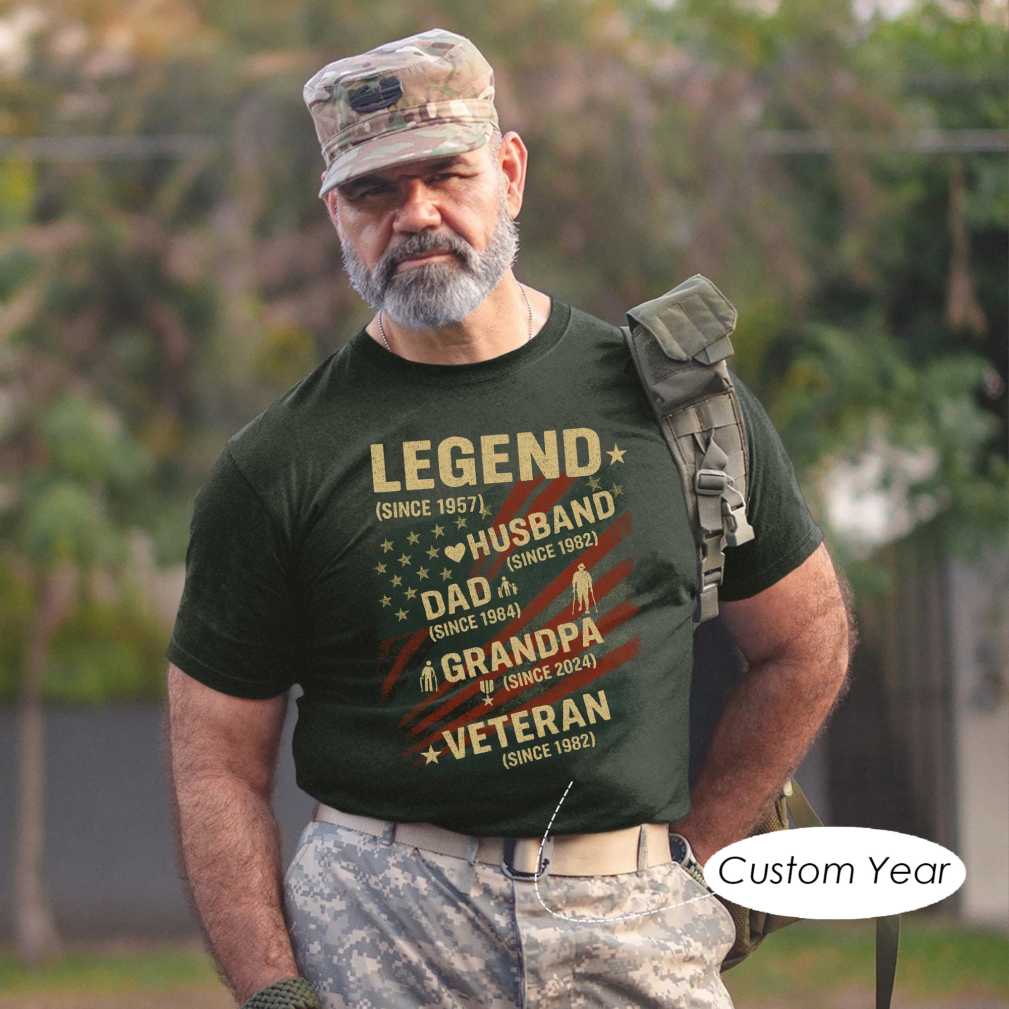 Legend Since Husband Since Dad Since Grandpa Personalized Family Milestone Personalized T-Shirt