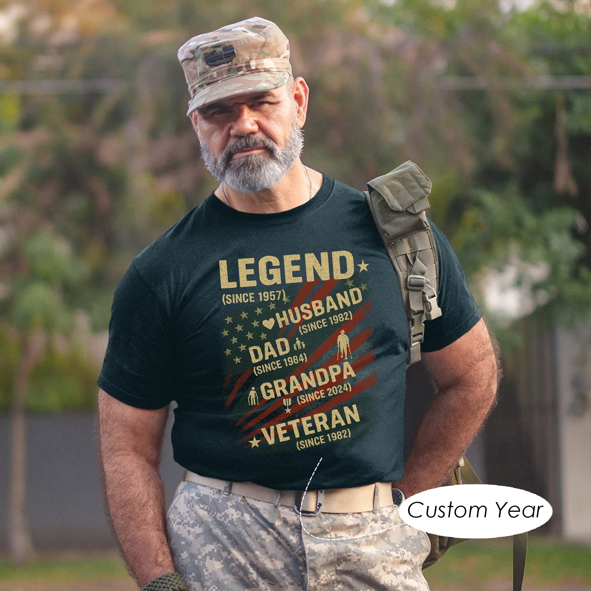 Legend Since Husband Since Dad Since Grandpa Personalized Family Milestone Personalized T-Shirt