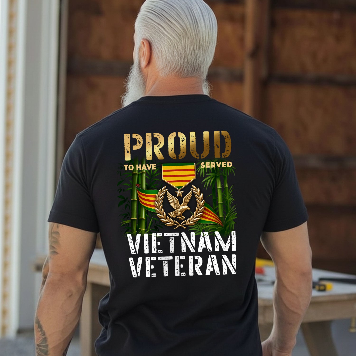 Proud to Have Served Vietnam Veteran T-Shirt Secondary image