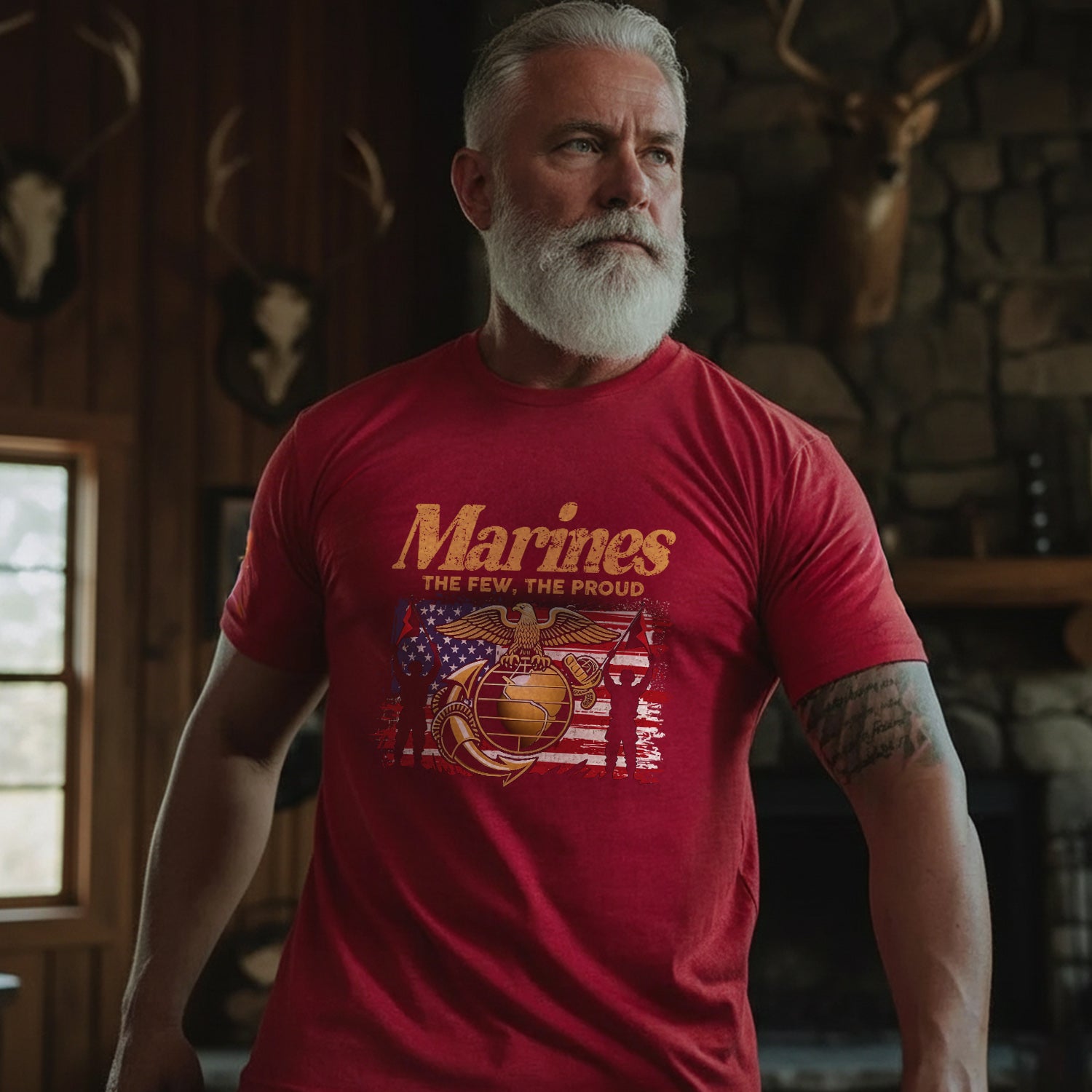 Marines The Few The Proud Elite Warriors T-Shirt Secondary image