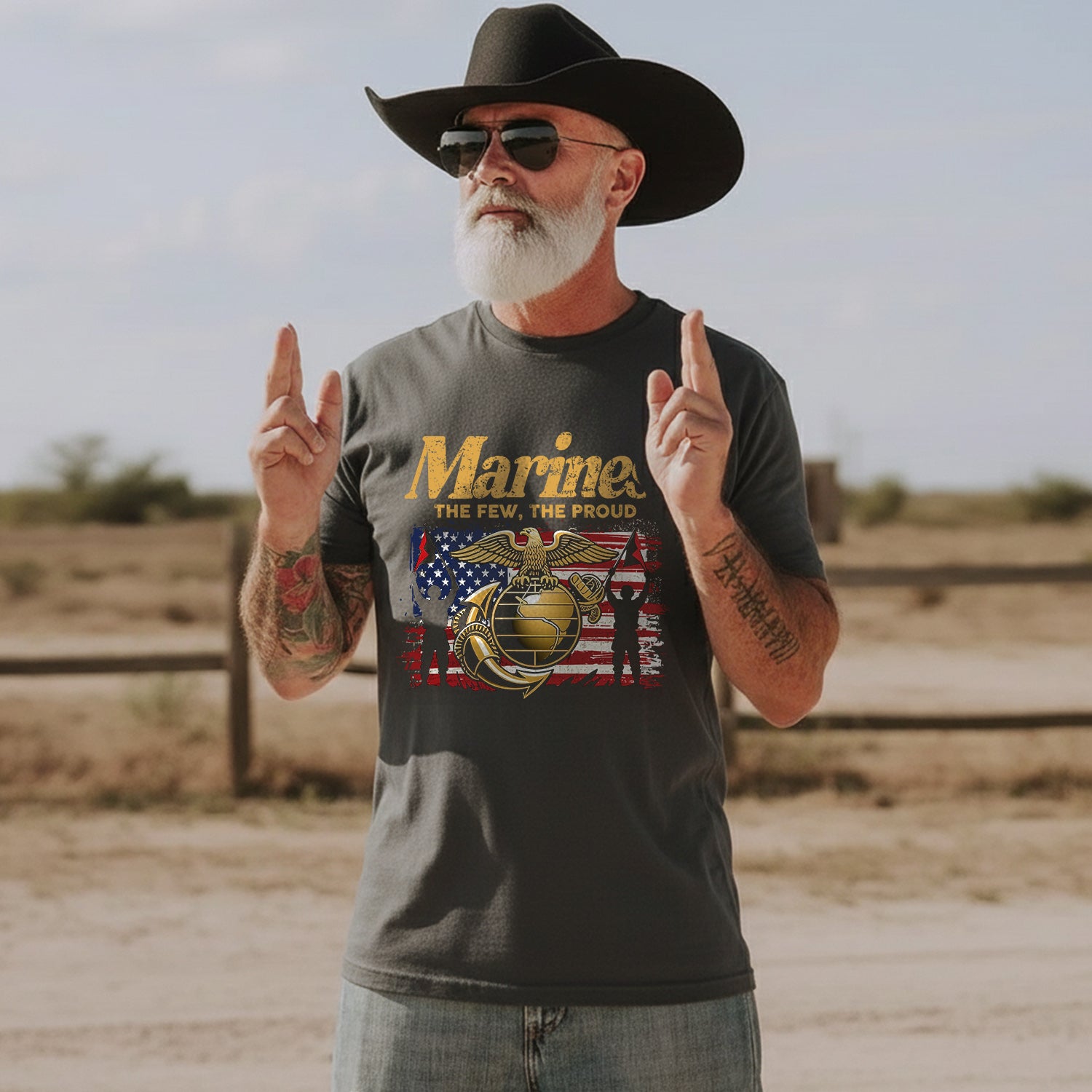 Marines The Few The Proud Elite Warriors T-Shirt