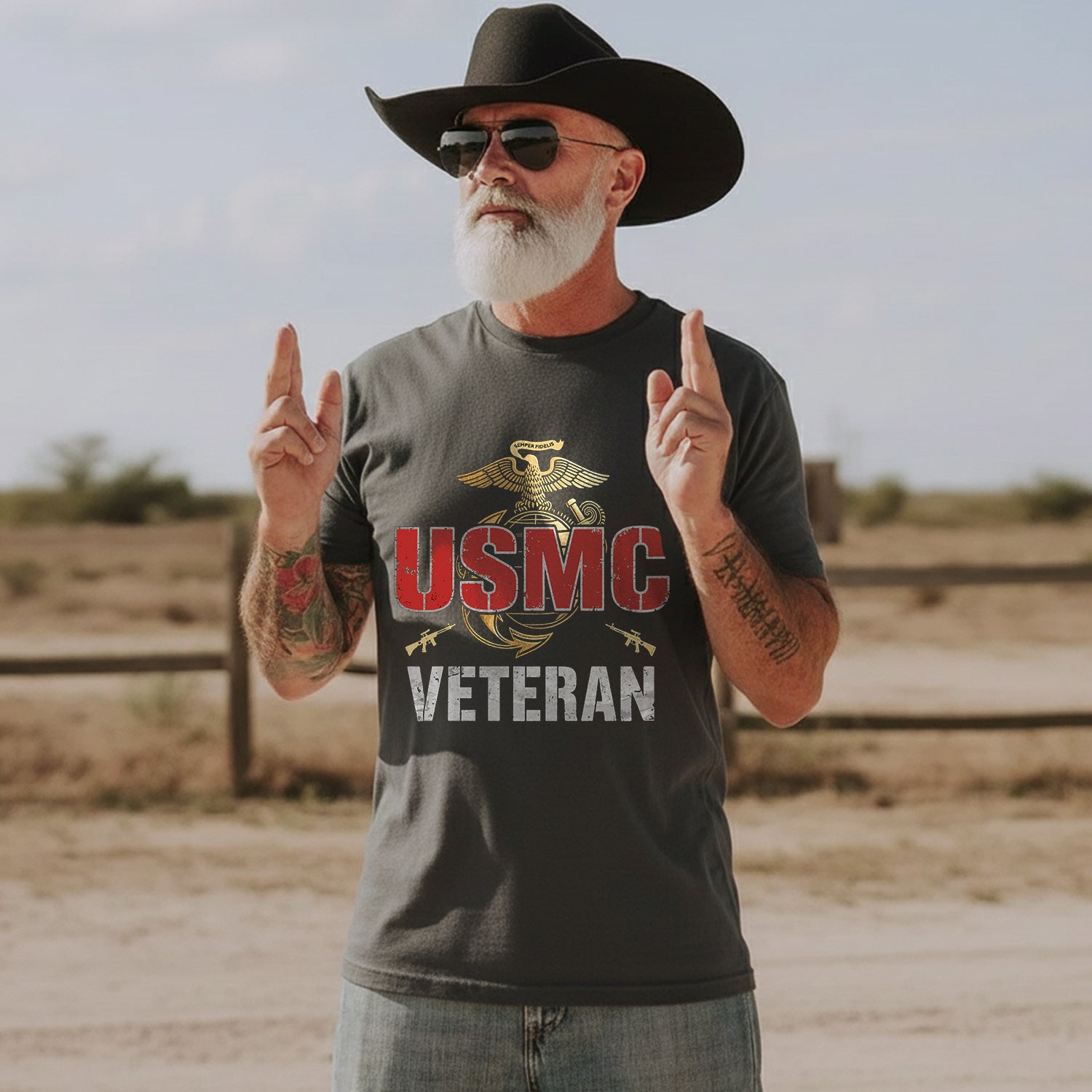 USMC Veteran Proud Marine for Life T-Shirt