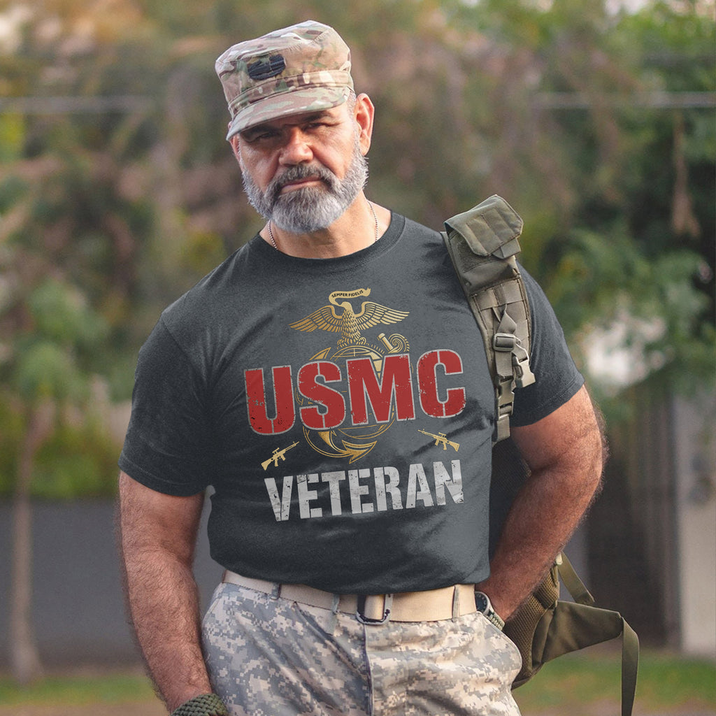 USMC Veteran Proud Marine for Life T-Shirt